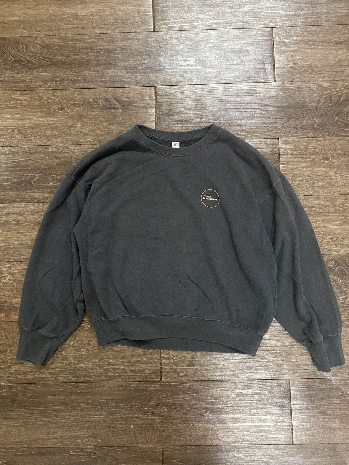 image of Disney Sweatshirt Tonys Restaurant Lady And The Tramp in Brown, Men's (Size Small)