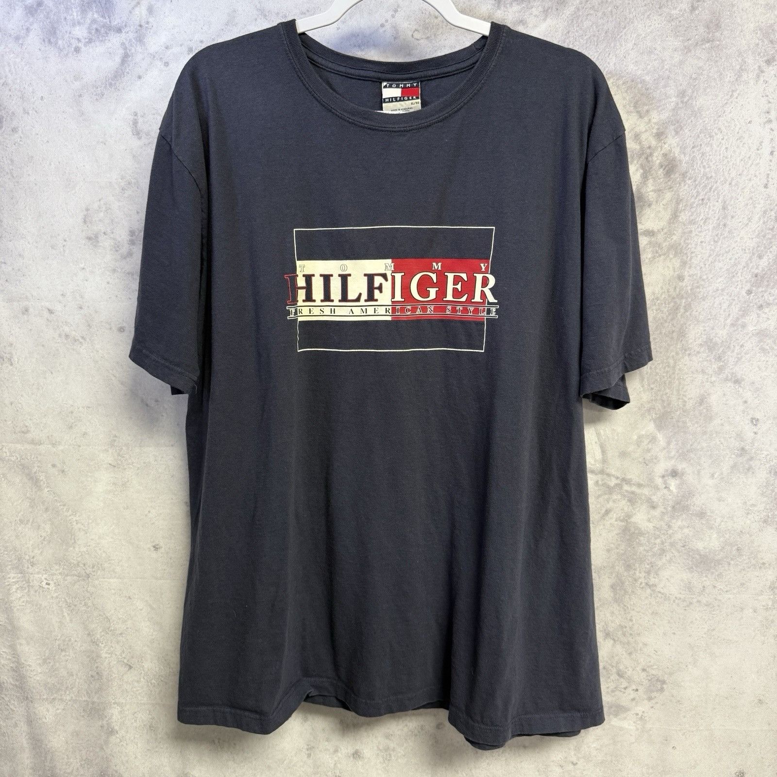 Tommy Hilfiger Vintage Y2K Tommy Hilfiger T Shirt Mens XL 24.5x28.5 Blue Size US XL / EU 56 / 4 - 2 Thumbnail