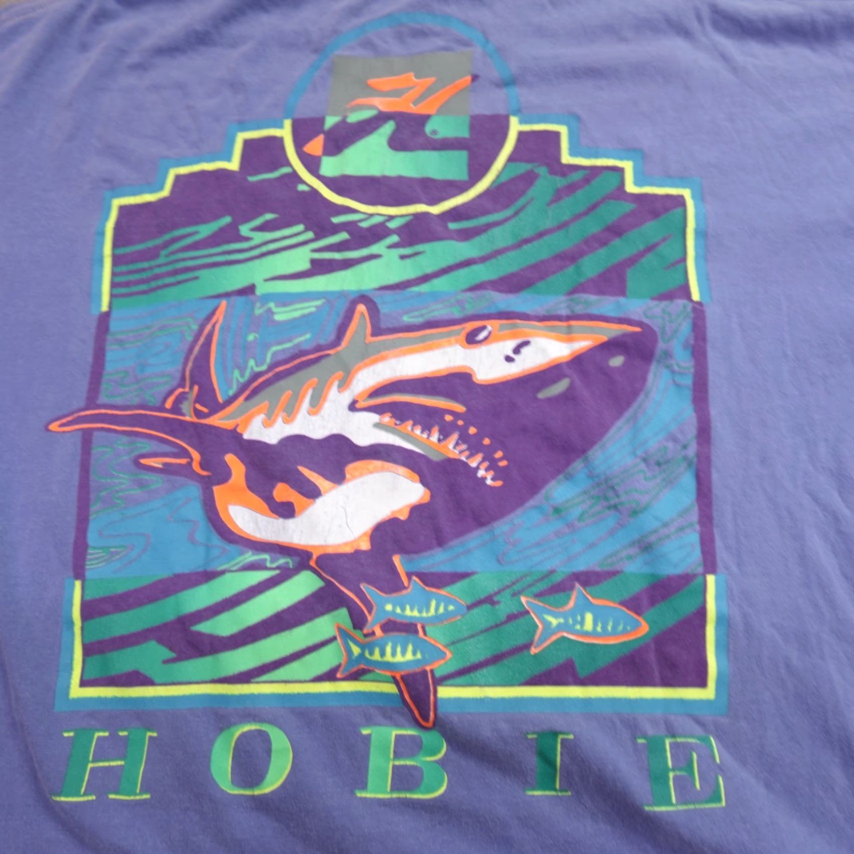Vintage VINTAGE American Vintage Hobie Shirt T-Shirt Short Sleeve Crew Neck Double-Sided Graphic Print Blue L Mens Size US L / EU 52-54 / 3 - 2 Thumbnail