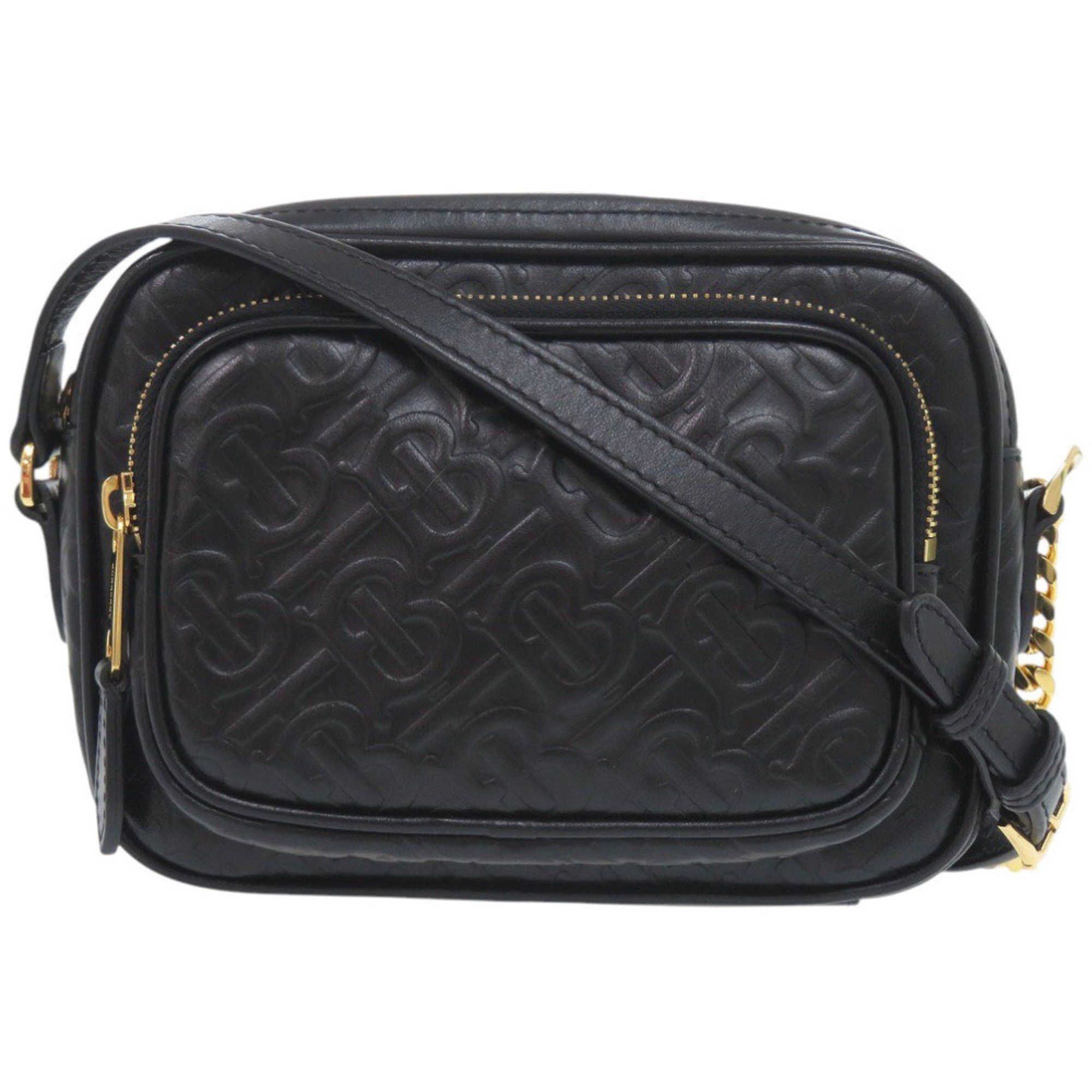 Burberry Burberry Camera Bag TB Monogram 8015241 Leather Black Shoulder 0552 BURBERRY Size ONE SIZE - 1 Thumbnail