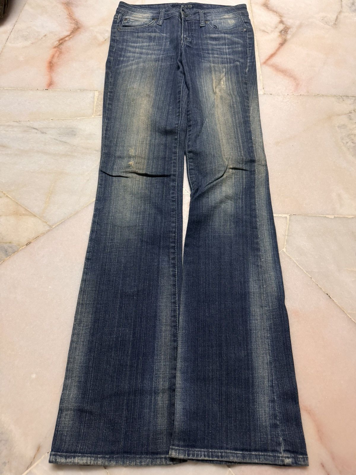 Vintage VINTAGE 2000s BELL BOTTOM FLARE RARE FADED Size US 27 - 3 Thumbnail