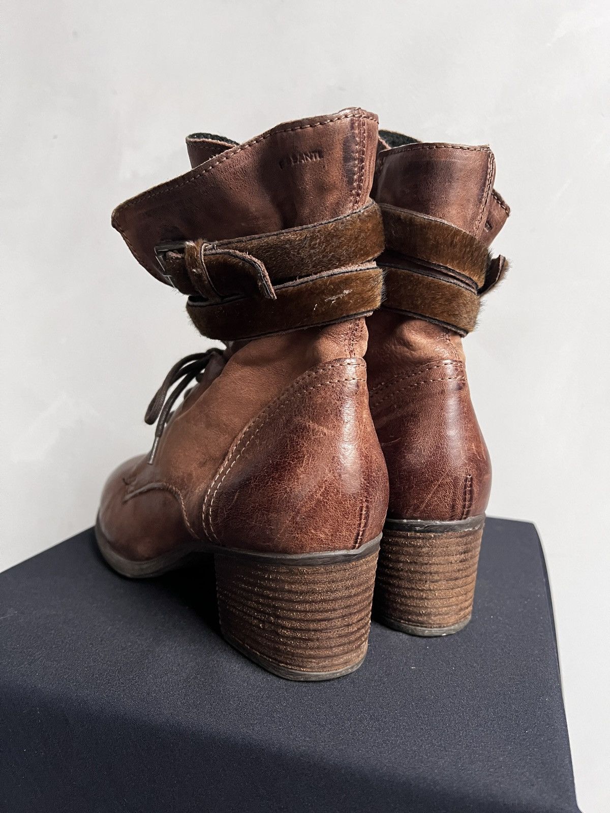 A.S.98 Leather heel boots A.S. 98 style ankle hype avant garde y2k Size US 8 / EU 41 - 9 Thumbnail
