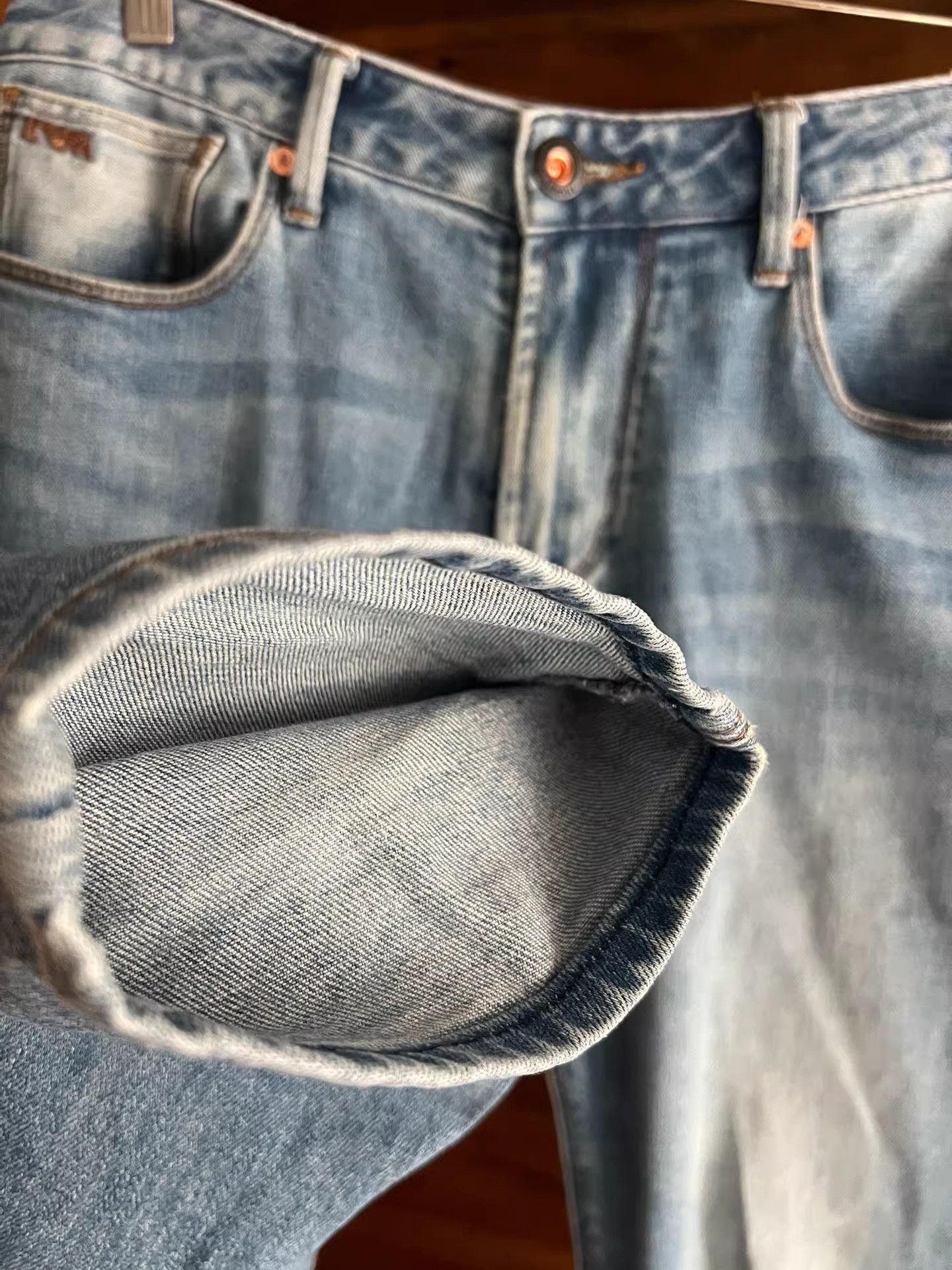 Emporio Armani Emporio Armani Washed Distressed Jeans Size US 32 / EU 48 - 4 Thumbnail