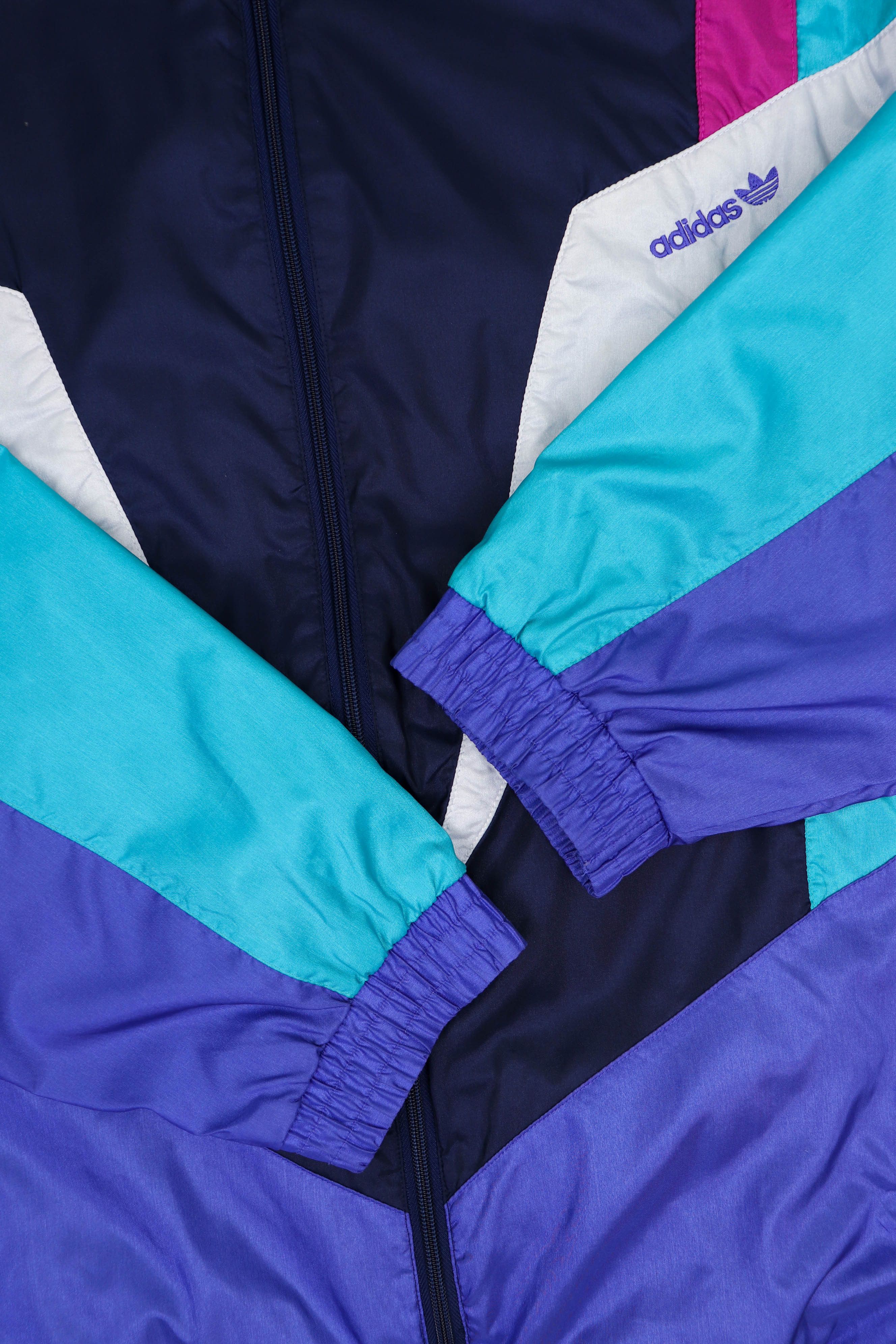 Adidas Adidas Vintage 3 Stripes Oversized Windbreaker Track Jacket Size US XL / EU 56 / 4 - 7 Thumbnail