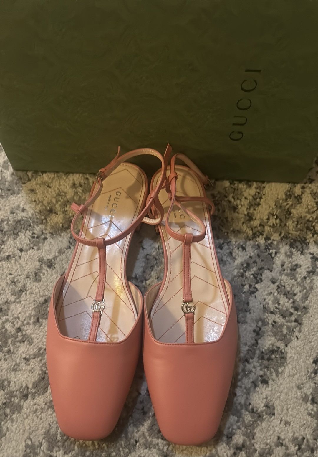Gucci Gucci Double G Leather T-Strap ballerinas Ballet Flat Size US 10 / IT 40 - 3 Thumbnail