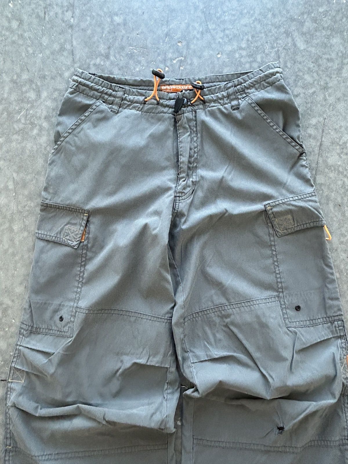 Vintage Vintage Y2K Breakdown Rave Cargo Pants Size US 29 - 2 Thumbnail