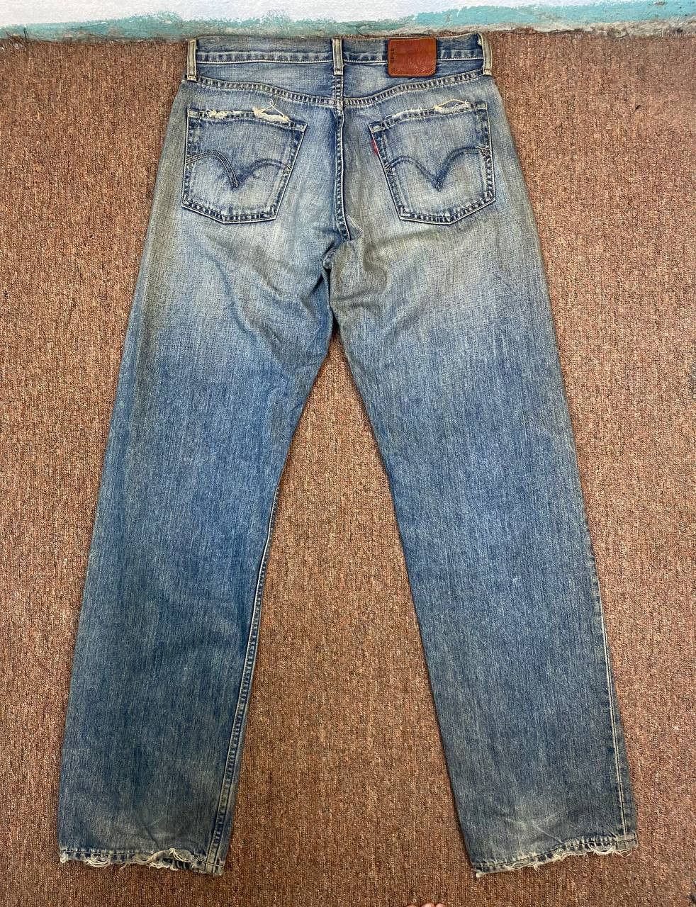 Levi's vintage levis 503 uneven faded denim nice design Size US 34 / EU 50 - 1 Thumbnail