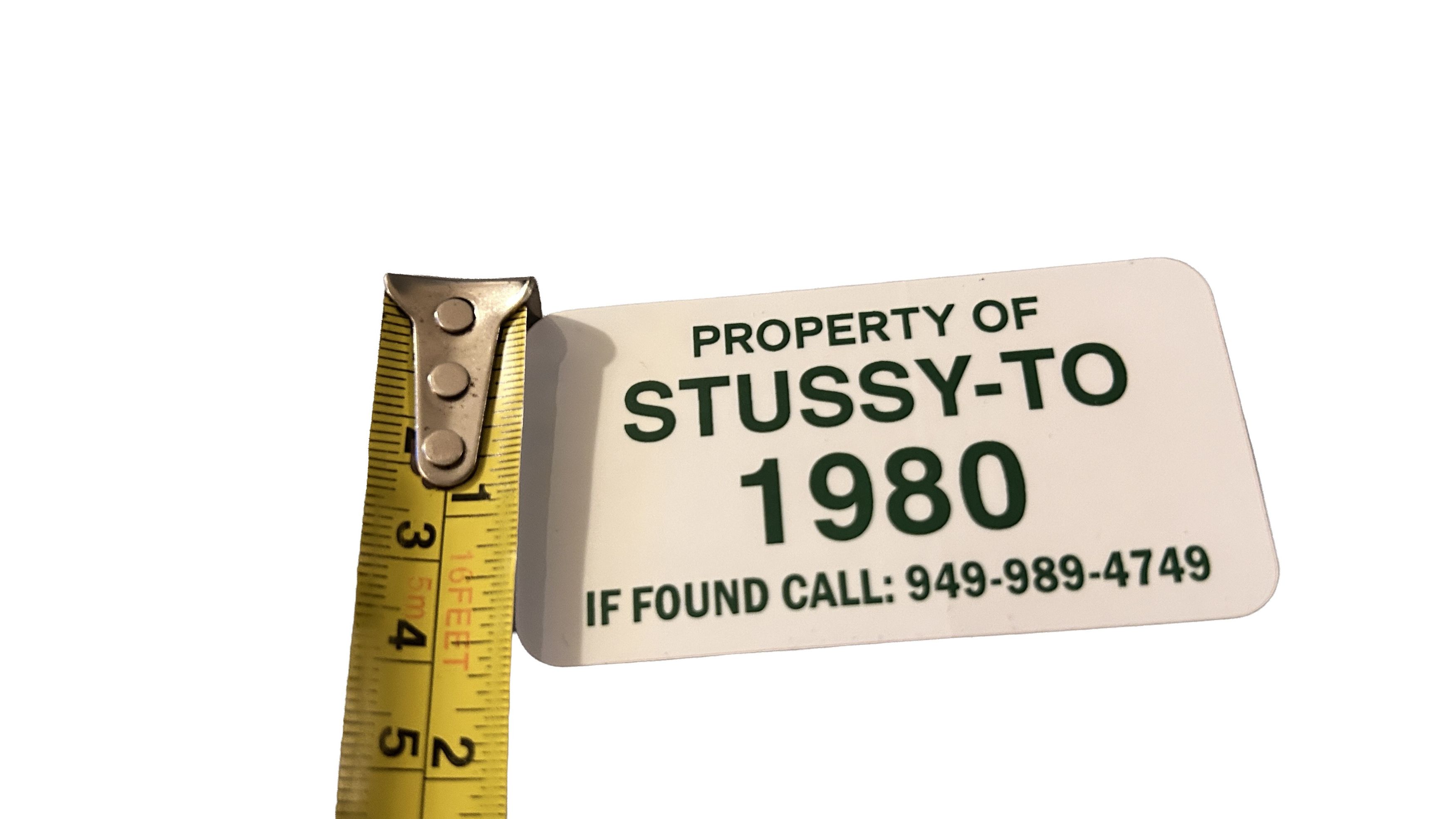 Stussy stussy property of TO 1980 sticker Size ONE SIZE - 2 Thumbnail