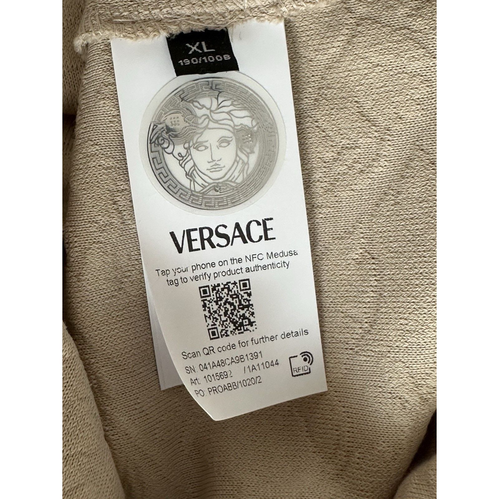 Versace Versace Barocco Jacquard Towel Shirt Size XL 1015692 Size US XL / EU 56 / 4 - 15 Thumbnail