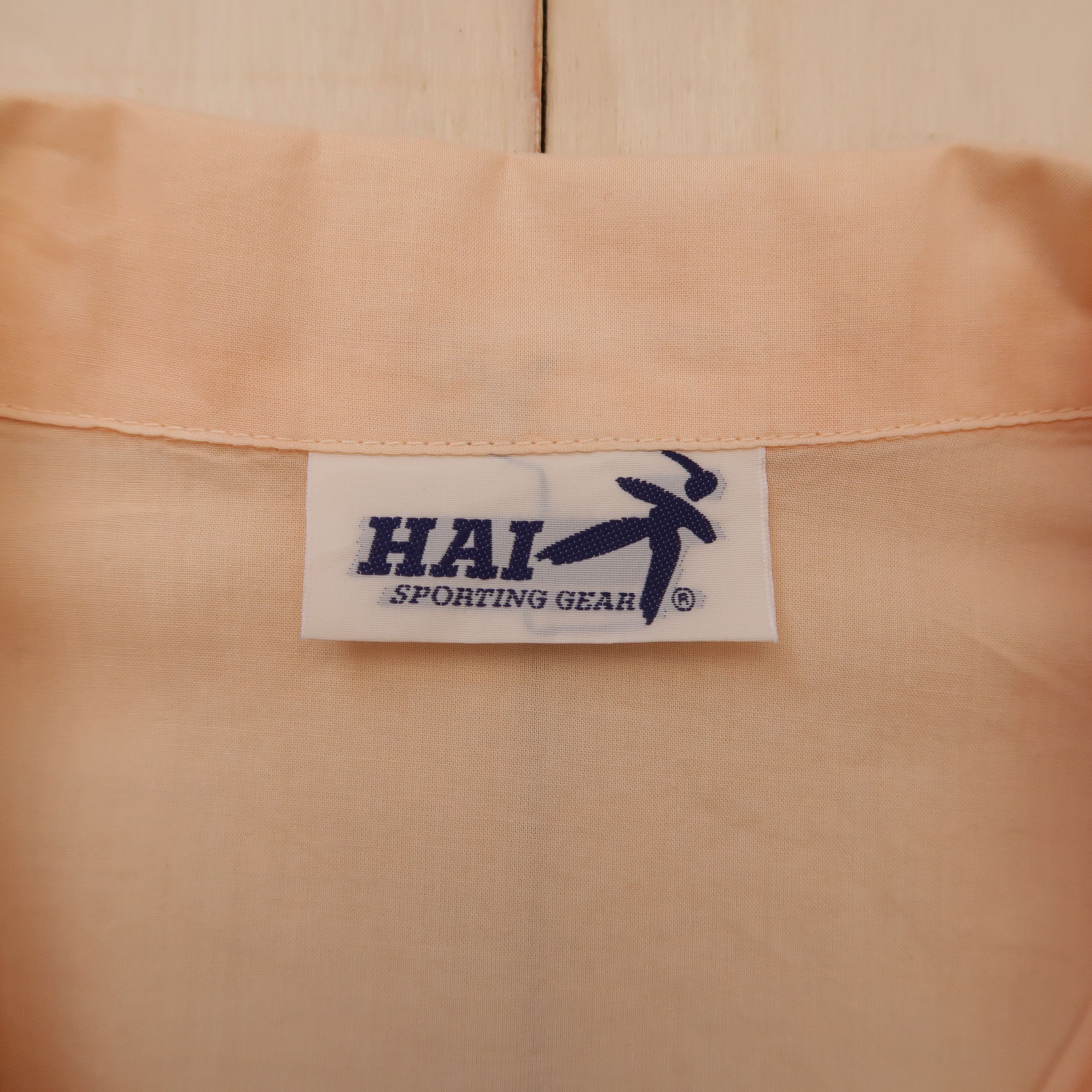 Issey Miyake Vintage 90s Hai Sporting Gear Multi Mesh Shirt Peach Size US M / EU 48-50 / 2 - 4 Thumbnail