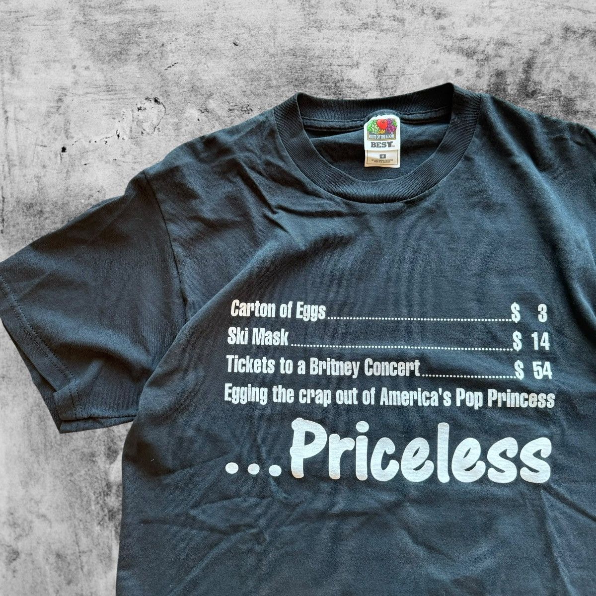 Band Tees × Fruit Of The Loom × Vintage vintage 90s brittney spears pop princess priceless tee Size US M / EU 48-50 / 2 - 2 Thumbnail
