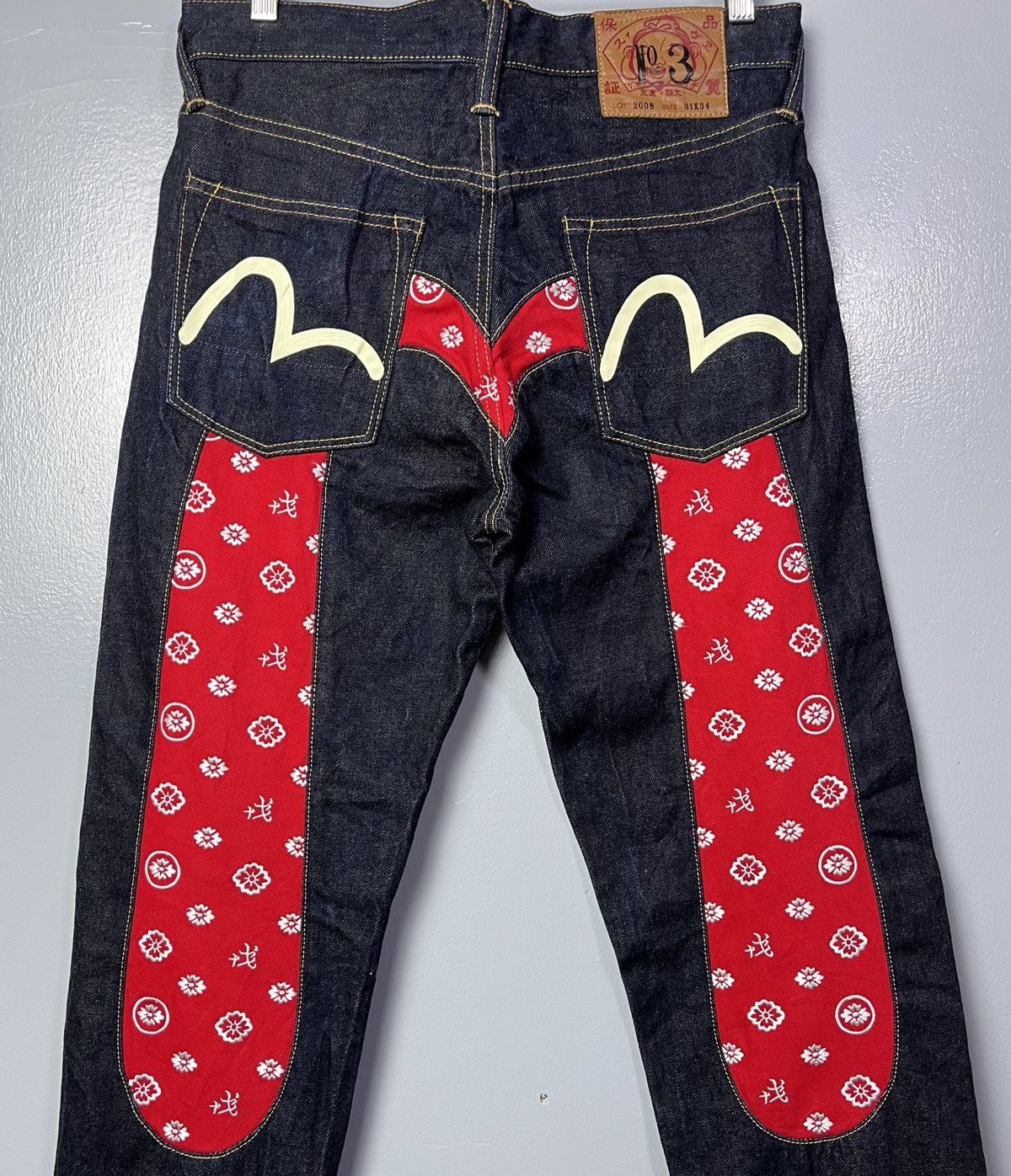 Evisu Evisu Red Seagull Daicock Selvedge Jeans Size US 31 - 10 Thumbnail