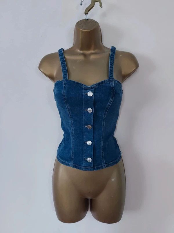Vintage Vintage denim cami top 6 Size XS / US 0-2 / IT 36-38 - 7 Thumbnail