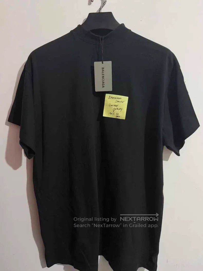 Balenciaga Balenciaga Black Post-it Note Short Sleeve T-Shirt Size US S / EU 44-46 / 1 - 1 Thumbnail