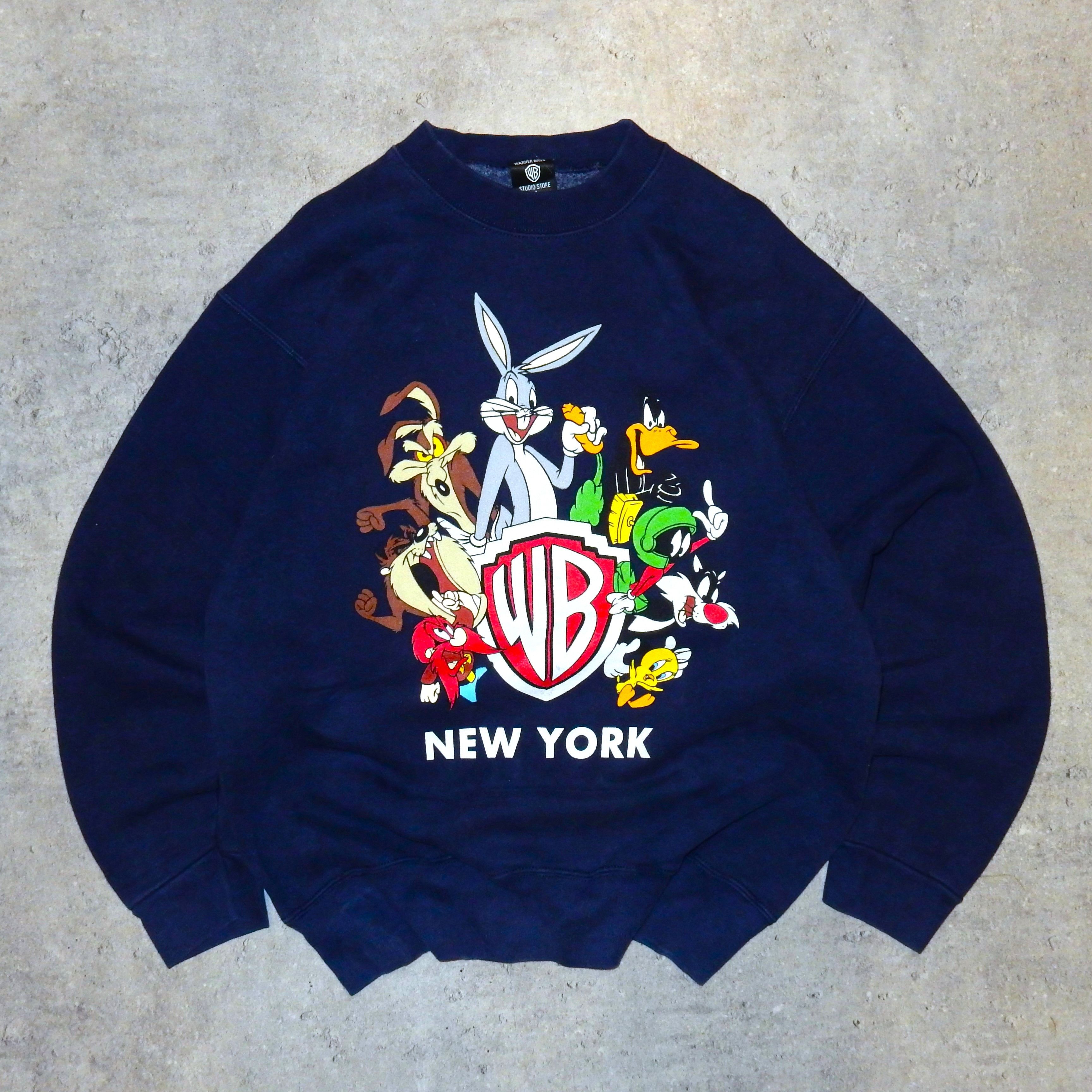 Vintage × Warner Bros Warner bros vintage looney tunes 90's navy sweatshirt - L Size US L / EU 52-54 / 3 - 1 Thumbnail