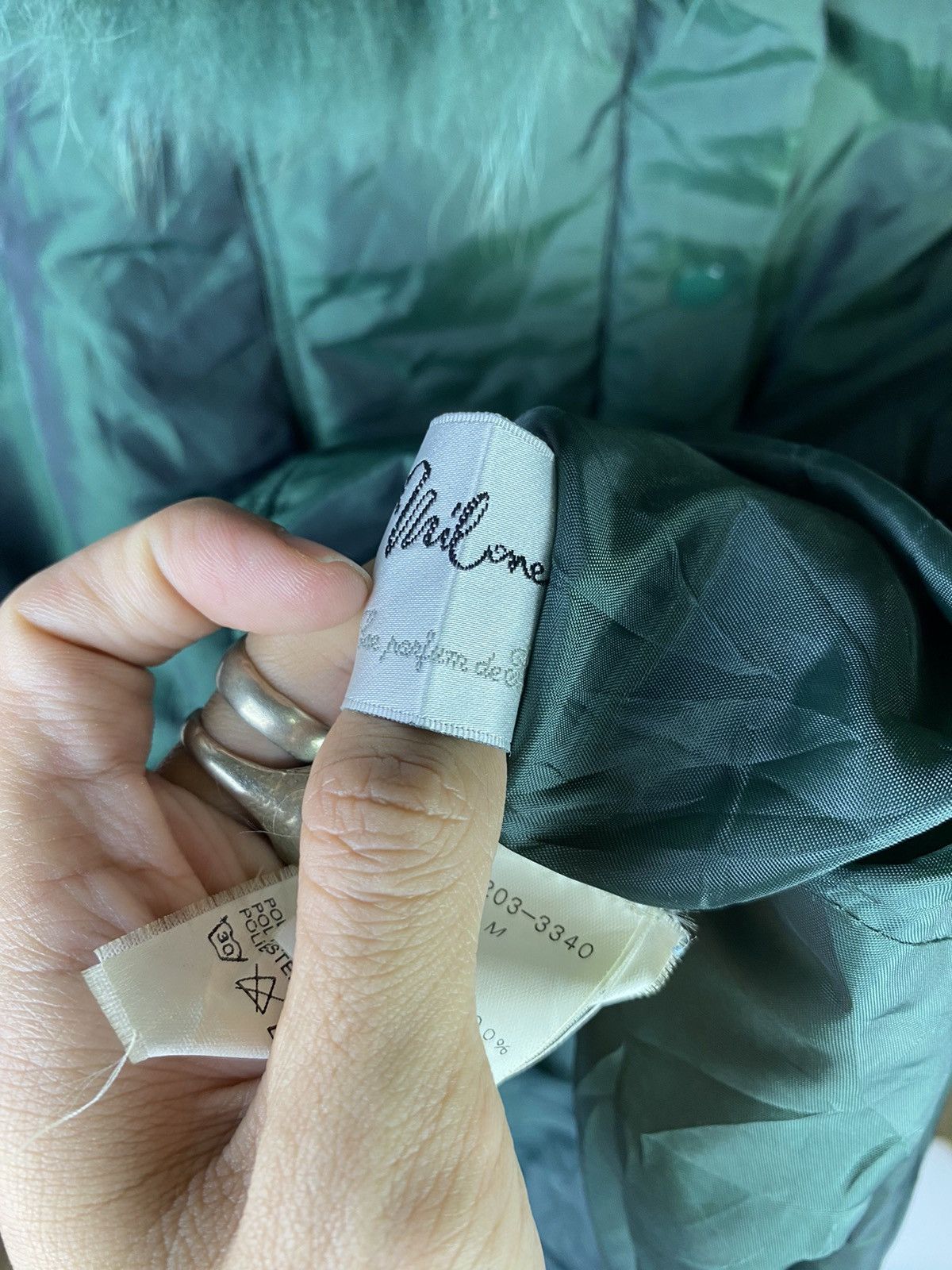 If Six Was Nine × Japanese Brand Down fur faux jacket emerald green ifsx style Size US L / EU 52-54 / 3 - 7 Thumbnail