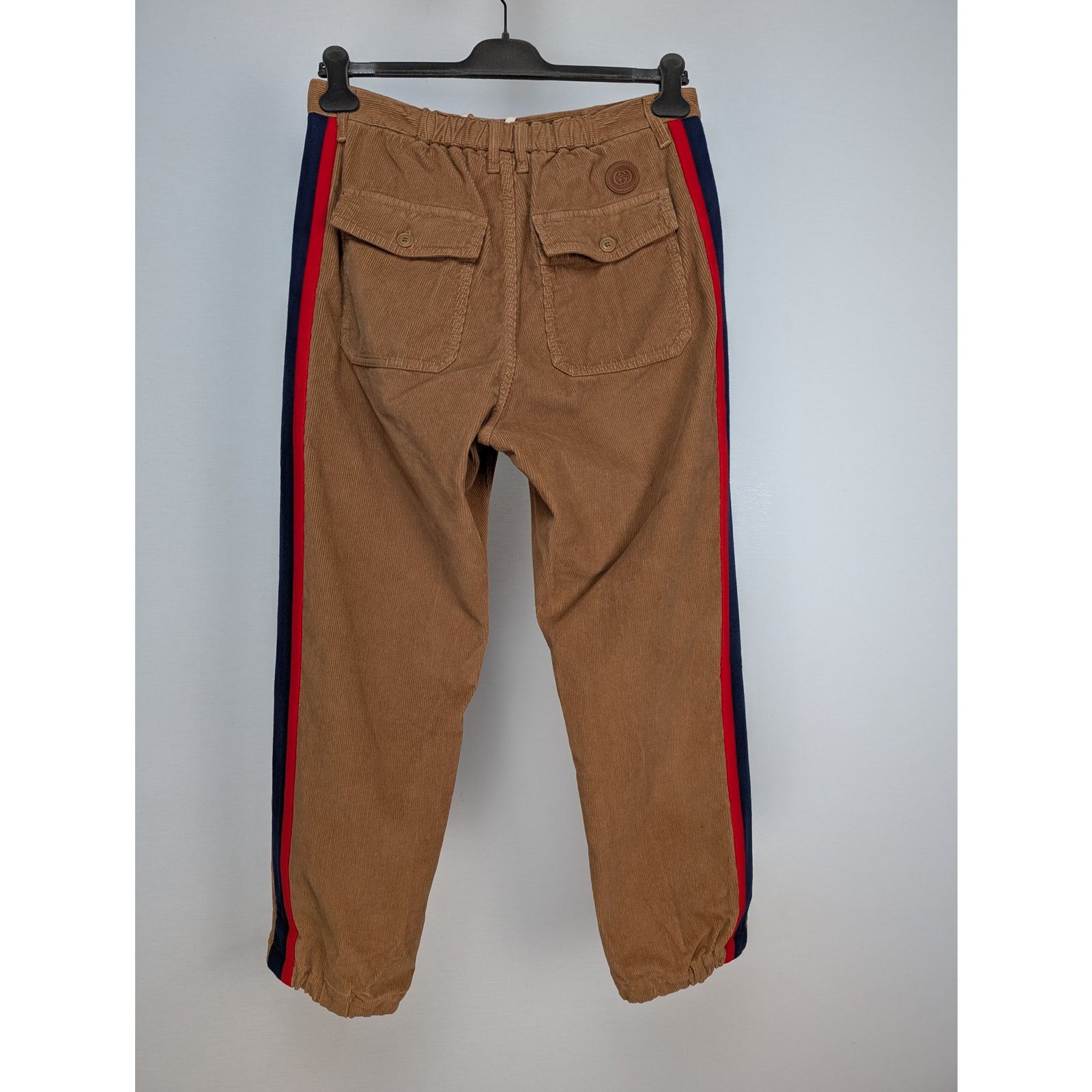 Gucci o1rshd1 Trousers Dyed Wash Velvet W/Melton Vintage Camel/Mix Size US 34 / EU 50 - 8 Thumbnail