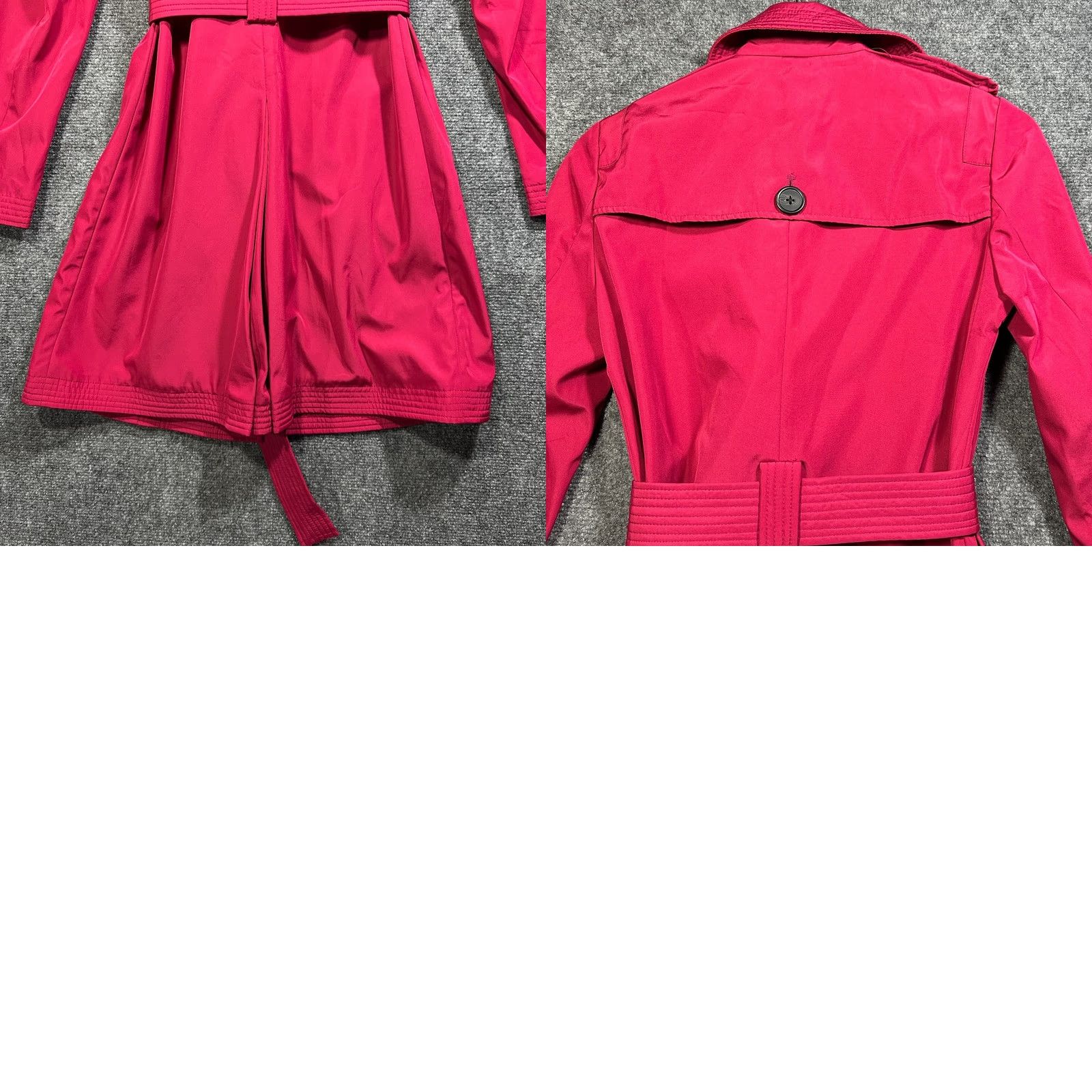 Narciso Rodriguez Narciso Rodriguez Design Nation Jacket Womens XS Magenta Snap Belted Pockets Jacket Coat Trench Size XS / US 0-2 / IT 36-38 - 8 Thumbnail