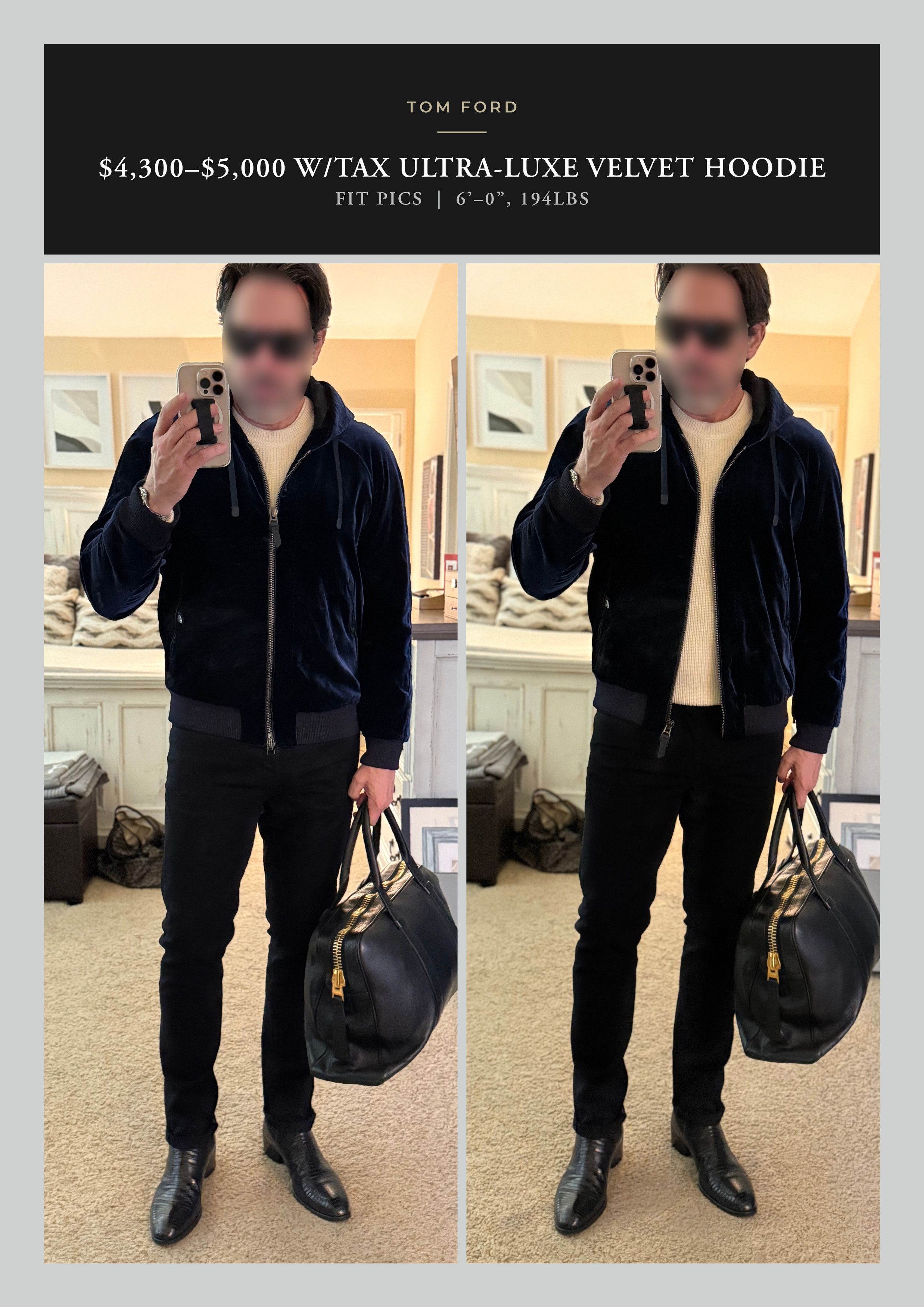 Tom Ford Best Dressed $4,300 w/Tax Highest End Velvet Hoodie Size US L / EU 52-54 / 3 - 12 Thumbnail