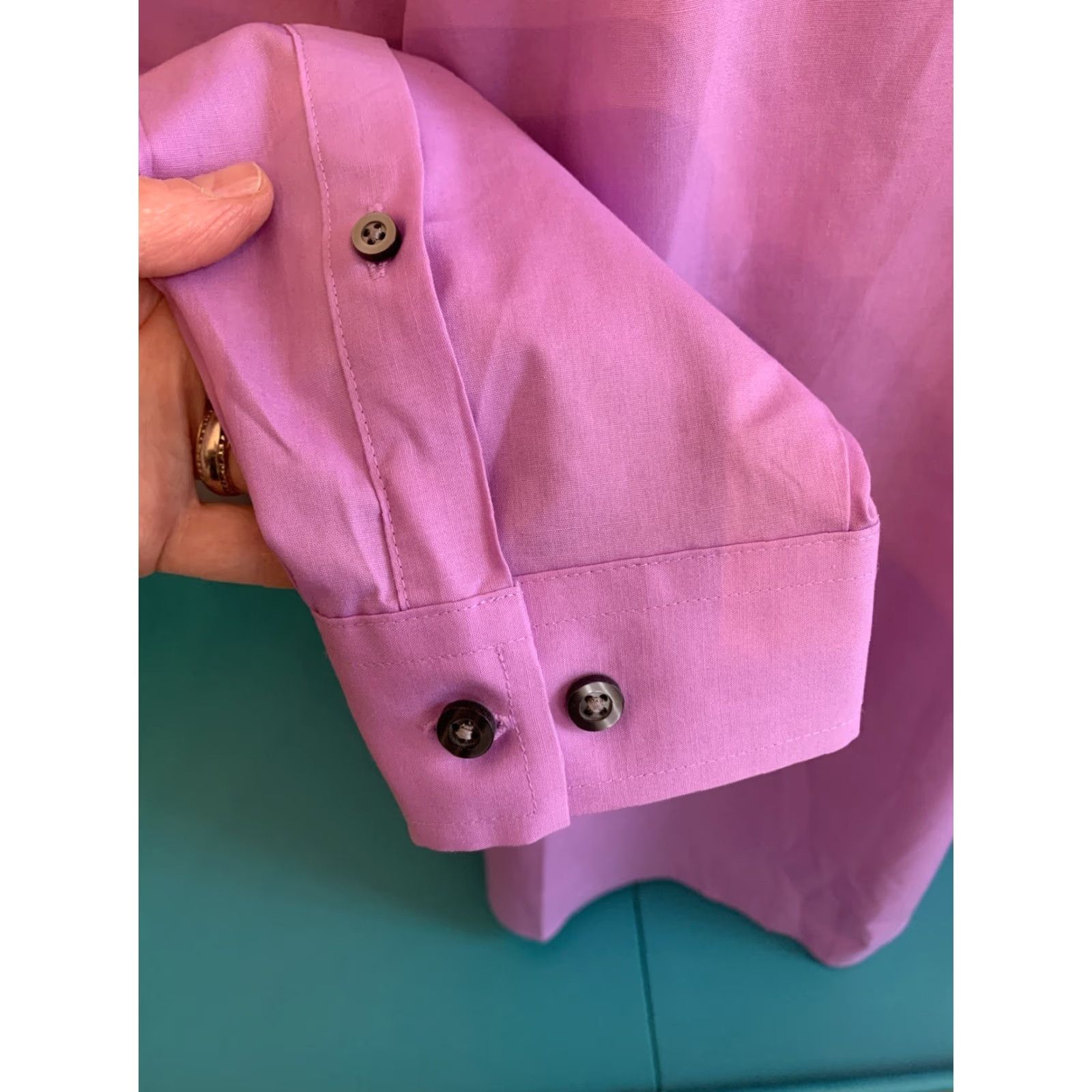 Vintage J.Ferrar Slim Men's Large Light Purple Button Down Shirt Size US L / EU 52-54 / 3 - 5 Thumbnail