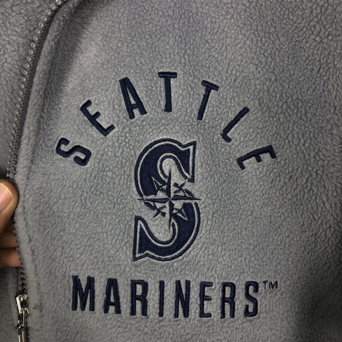 Japanese Brand 🔥90’s Vintage MLB Seatte Marines Fleece Jacket Big Logo Size US M / EU 48-50 / 2 - 11 Thumbnail