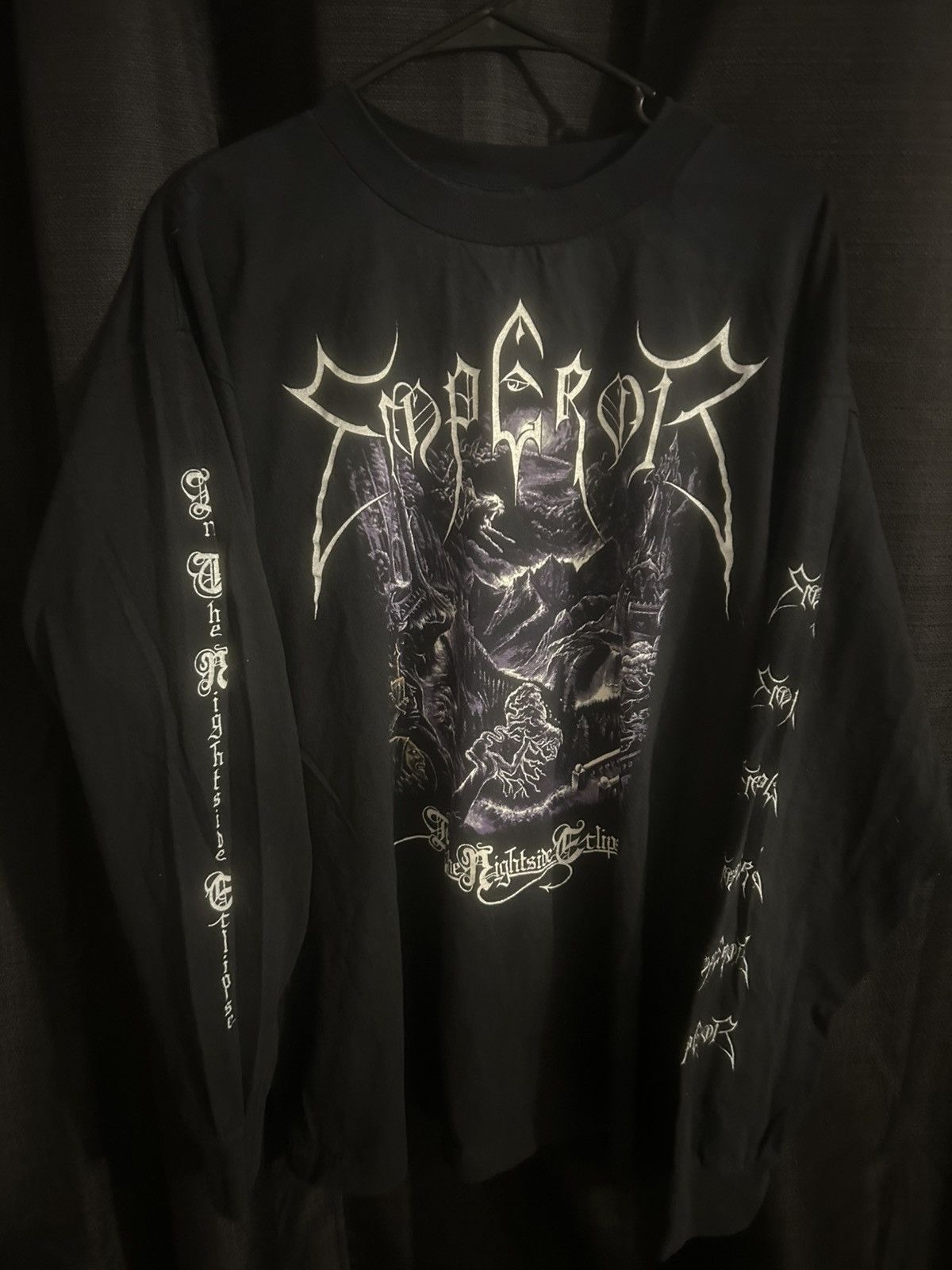 Vintage Vintage 1994 Emperor In The Nightside Eclipse Long Sleeve Size US XL / EU 56 / 4 - 1 Thumbnail