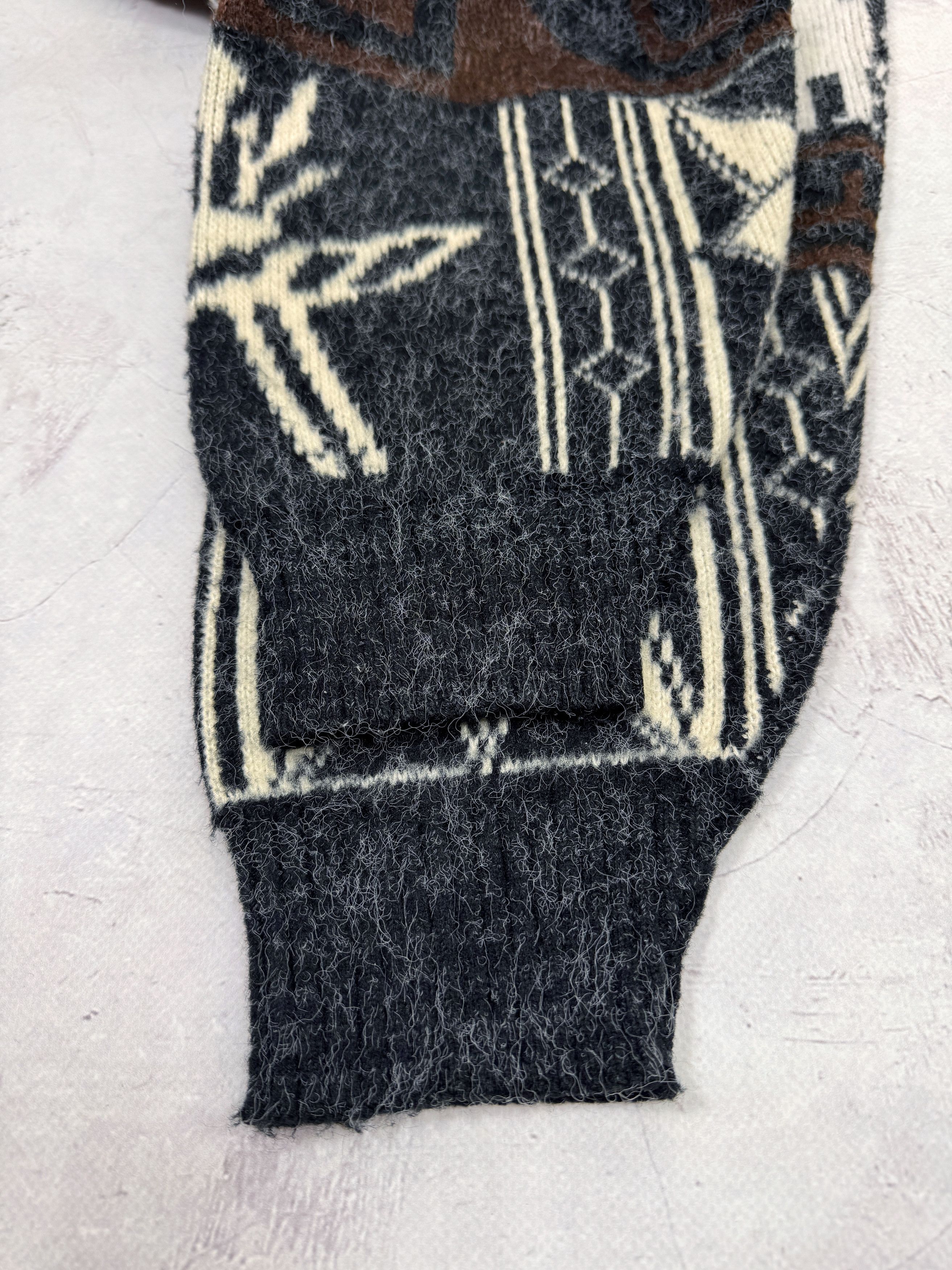 Vintage Vintage Tejidos Imalaya Mohair Cardigan Lama Aztec Wool Size US M / EU 48-50 / 2 - 14 Thumbnail