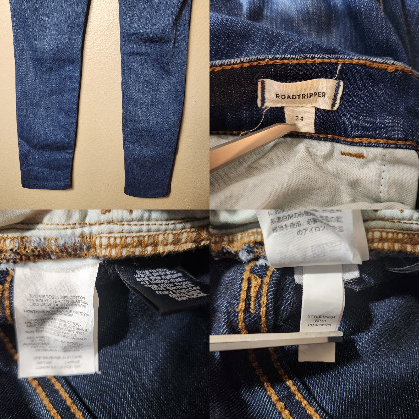 Madewell Madewell High Rise Skinny Jeans in Orson Wash - Size 24 - Women - Regular - Denim - Blue - Skinny - Roadtripper - 90s? (no, avoid wrong) Size 42" / US 20 - 8 Thumbnail