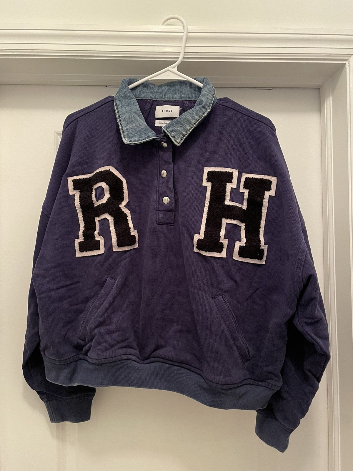 Rhude Rhude Collegiate Collared Sweatshirt Size US M / EU 48-50 / 2 - 1 Thumbnail