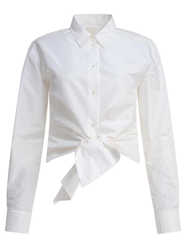 Givenchy o1w1db10326 Wrap Bow Shirt in White Size S / US 4 / IT 40 - 1 Thumbnail