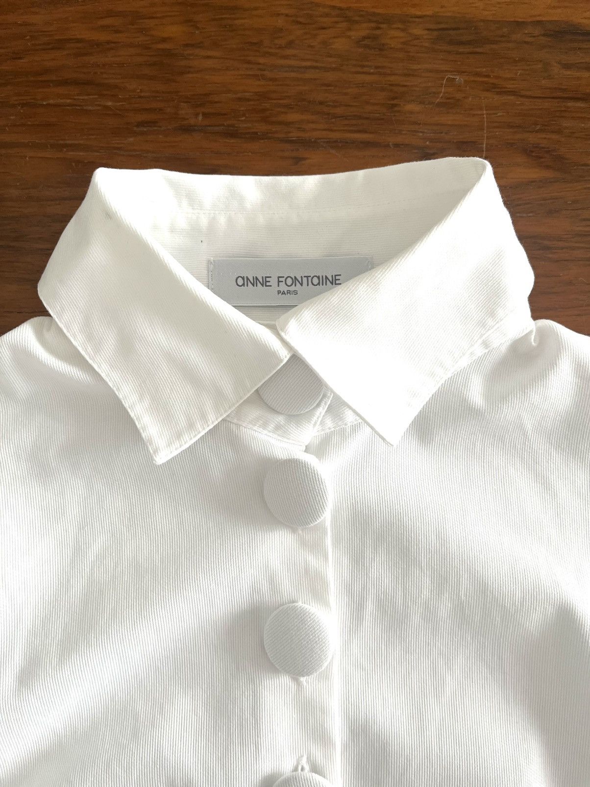 ANNE FONTAINE Anne Fontaine Collared Long Sleeve Size M / US 6-8 / IT 42-44 - 1 Thumbnail