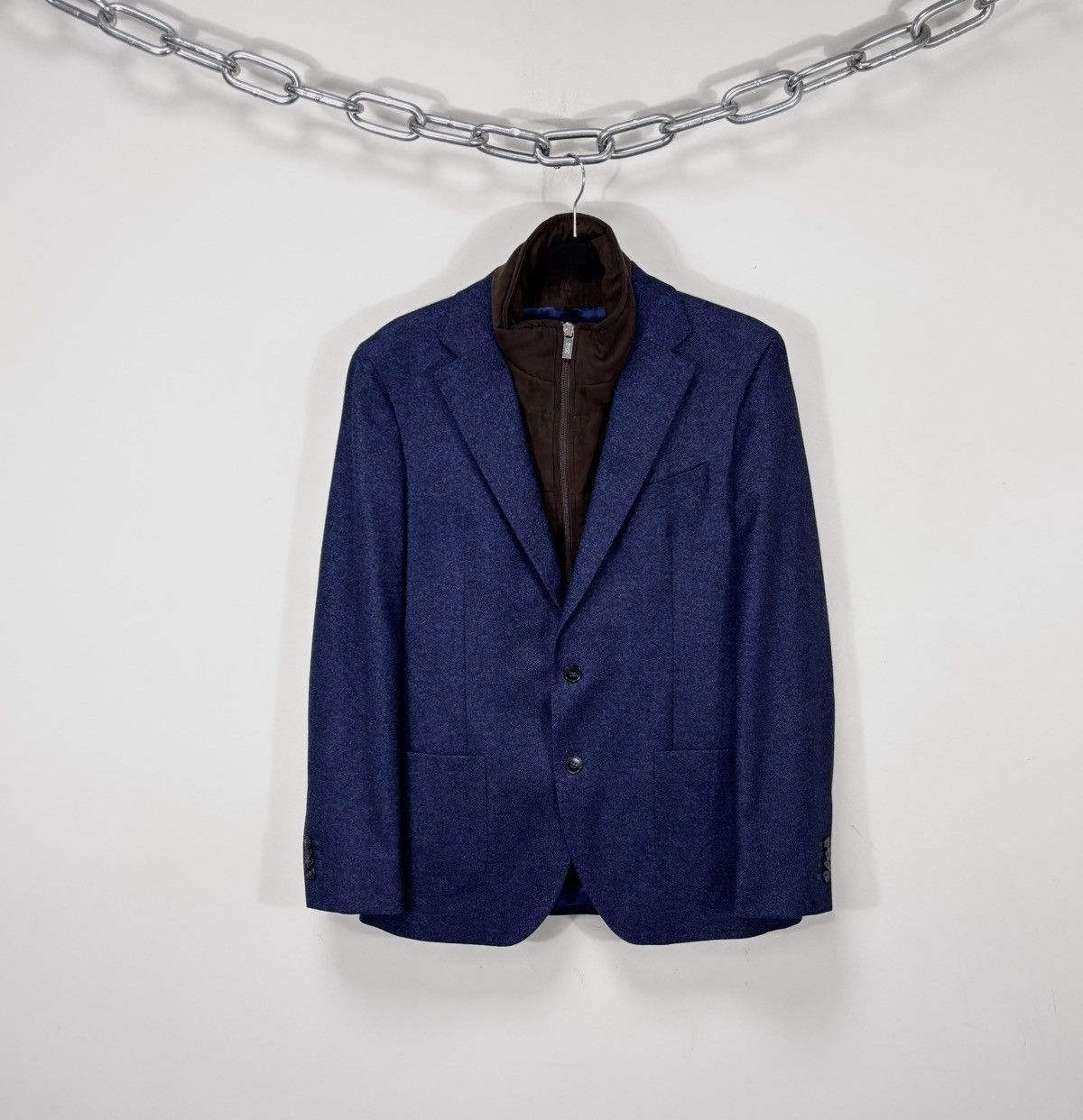 Boggi Boggi Milano Men’s Amsterdam Wool Sport Coat Blazer Jacket Size US S / EU 44-46 / 1 - 1 Thumbnail