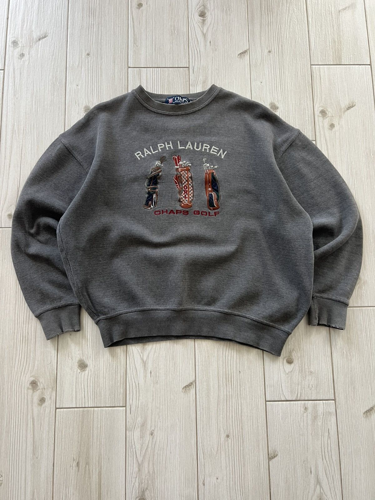 Chaps Ralph Lauren VTG Chaps RL Golf Sweatshirt Embroidery Logo Pullover USA Size US M / EU 48-50 / 2 - 1 Thumbnail