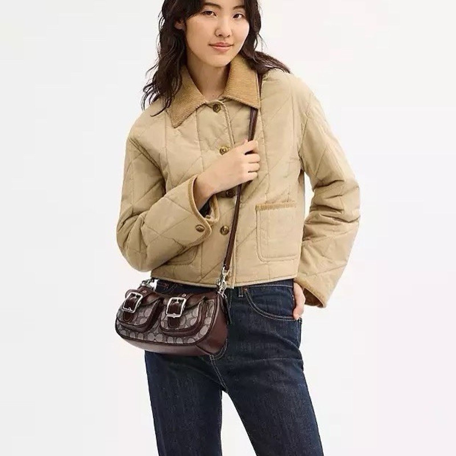 Coach NWT Coach Ashton Bag Signature Jacquard CBJ00 Oak/Maple Size ONE SIZE - 8 Thumbnail
