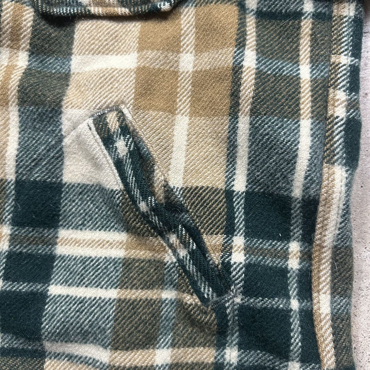 Woolrich Woolen Mills Vintage 70s Woolrich Green & Brown Plaid Wool Shirt Jacket Size US L / EU 52-54 / 3 - 4 Thumbnail