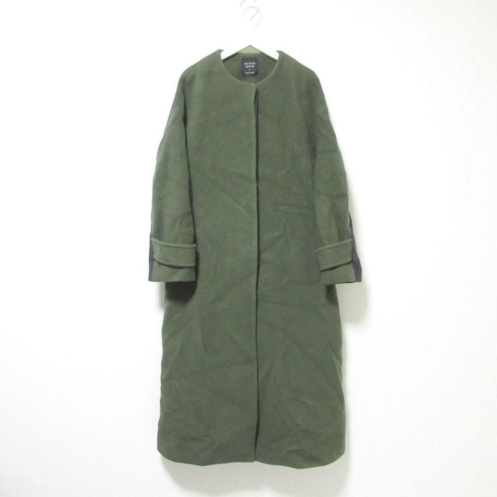 Other Other UNITED TOKYO Back Check No Collar Long Coat Others Outerwear DUTY FREE for USA Size ONE SIZE - 1 Thumbnail