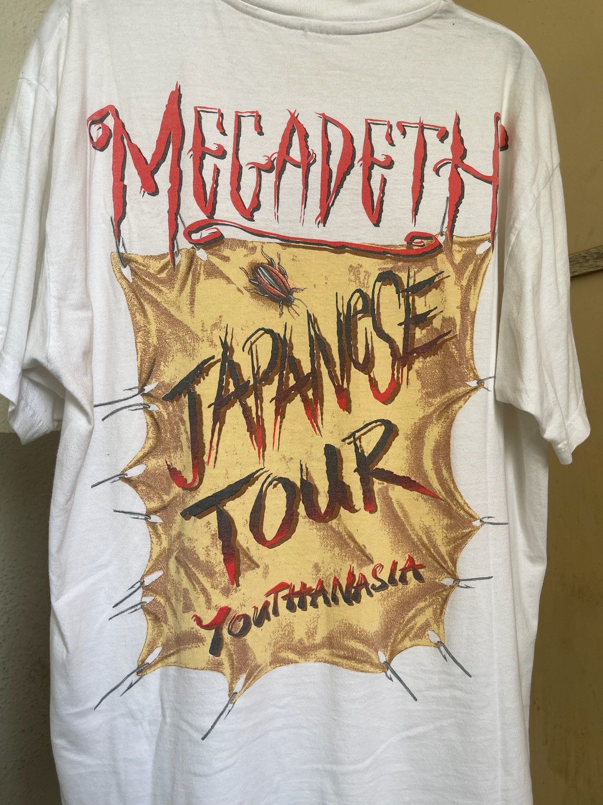 Band Tees × Vintage Vintage 1995 Megadeth Youthanasia T shirt Size US L / EU 52-54 / 3 - 6 Thumbnail
