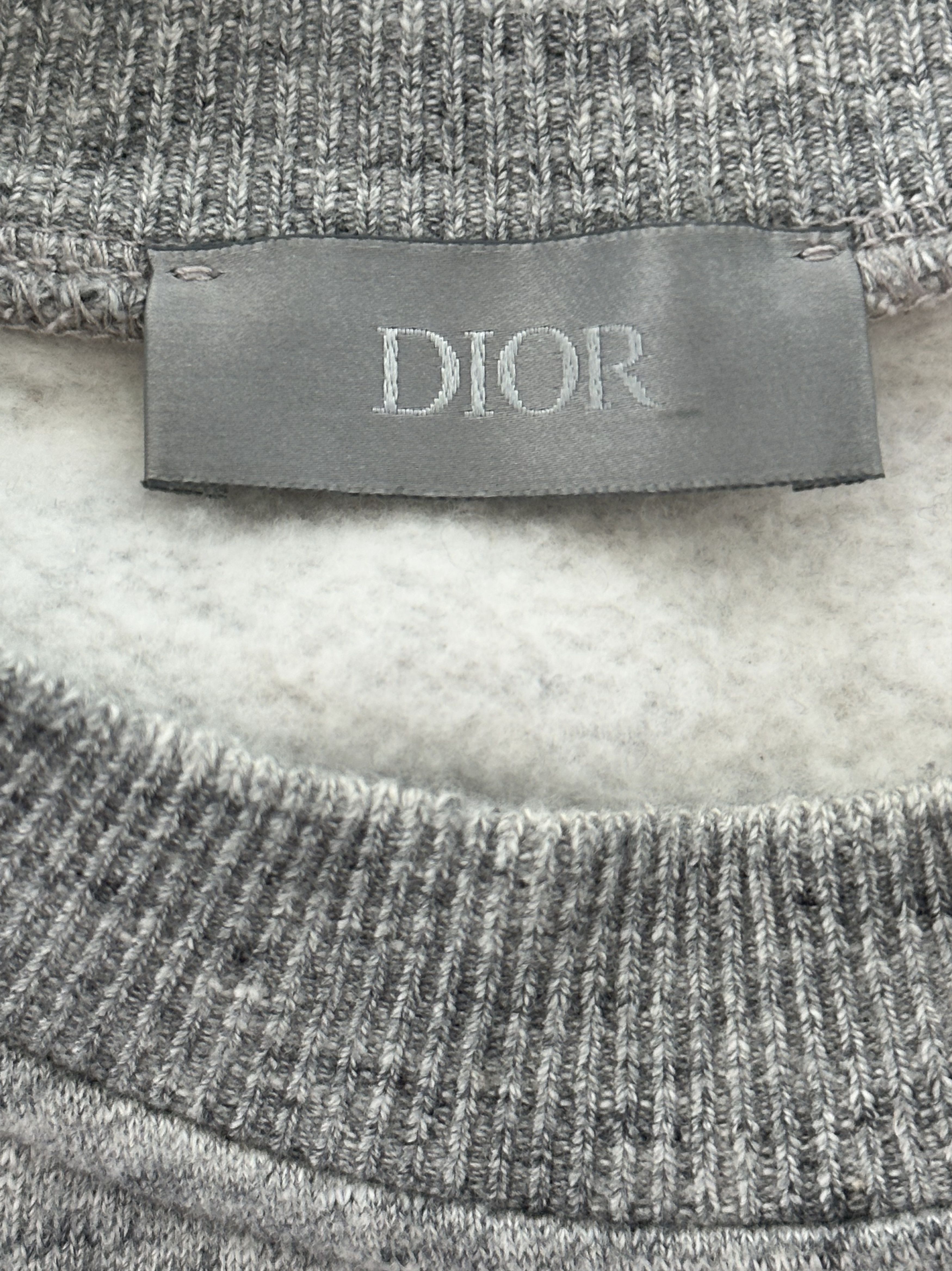 Dior Dior Sorayama Grey Dinosaur Logo Sweater Size US M / EU 48-50 / 2 - 3 Thumbnail