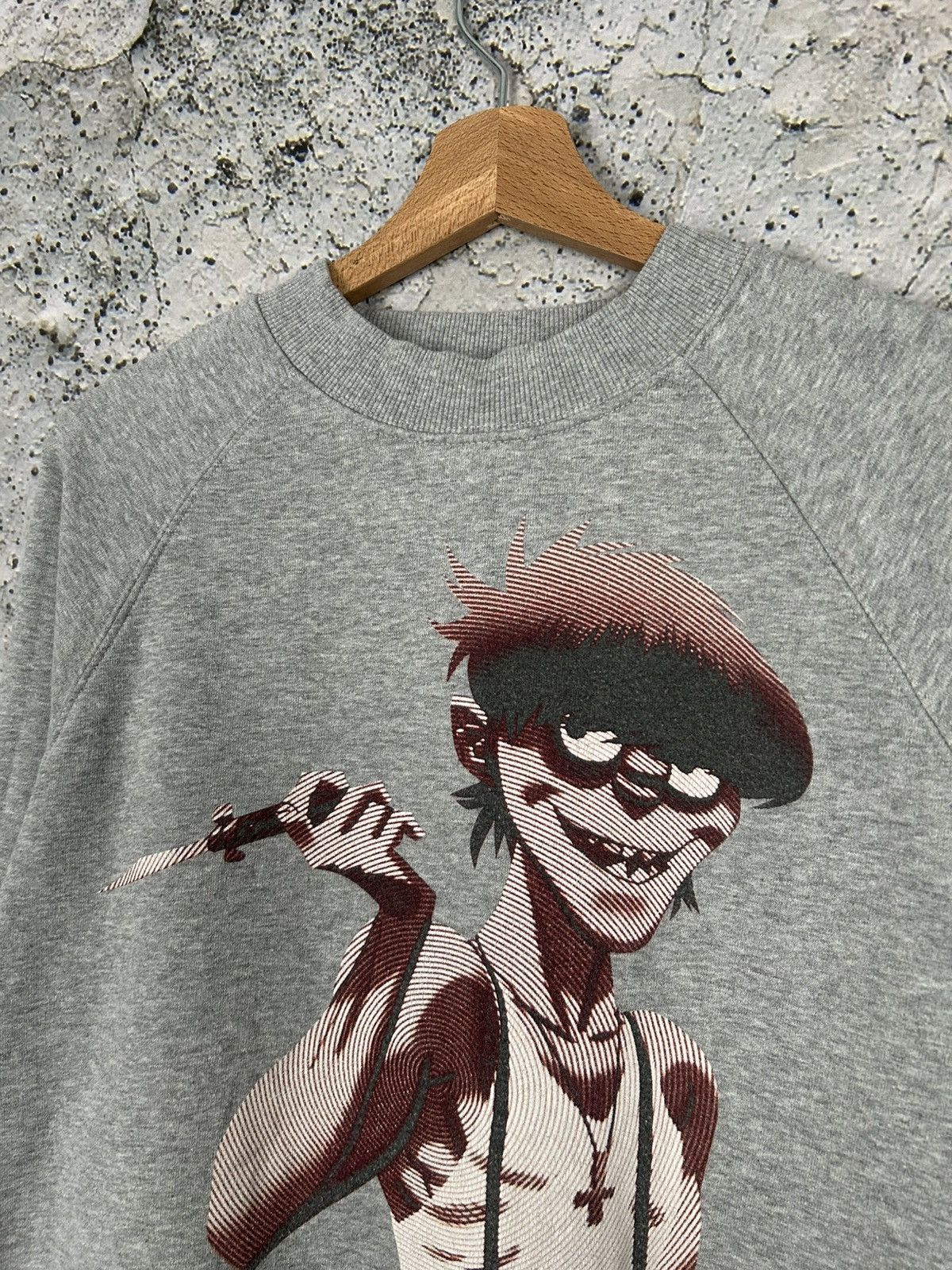 Band Tees Vintage Gorillaz Grey Crewneck Band Rock Alternative Hype Size US S / EU 44-46 / 1 - 3 Thumbnail