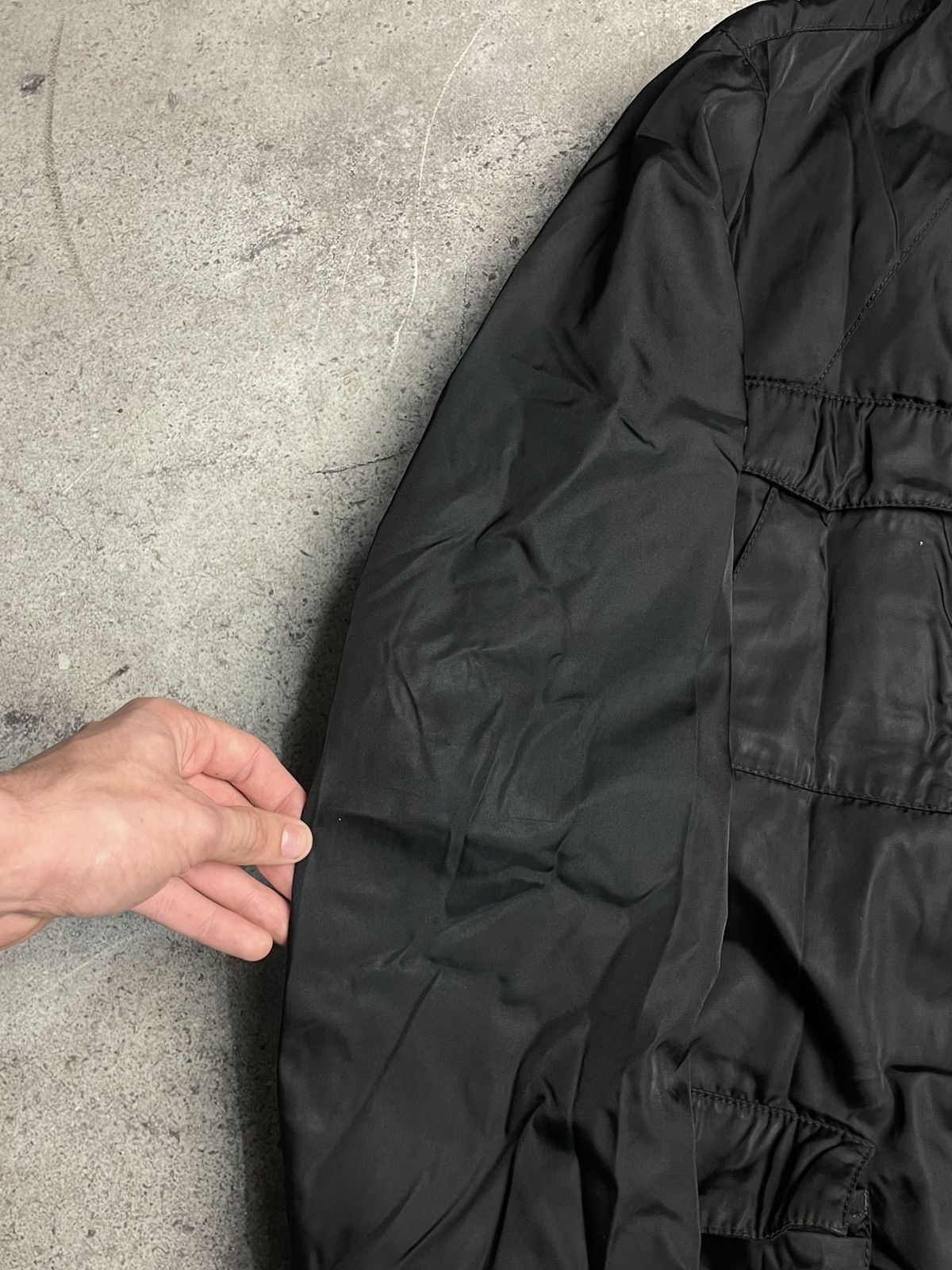 Prada Prada Milano Nylon Military Black Field Jacket Size US XL / EU 56 / 4 - 8 Thumbnail