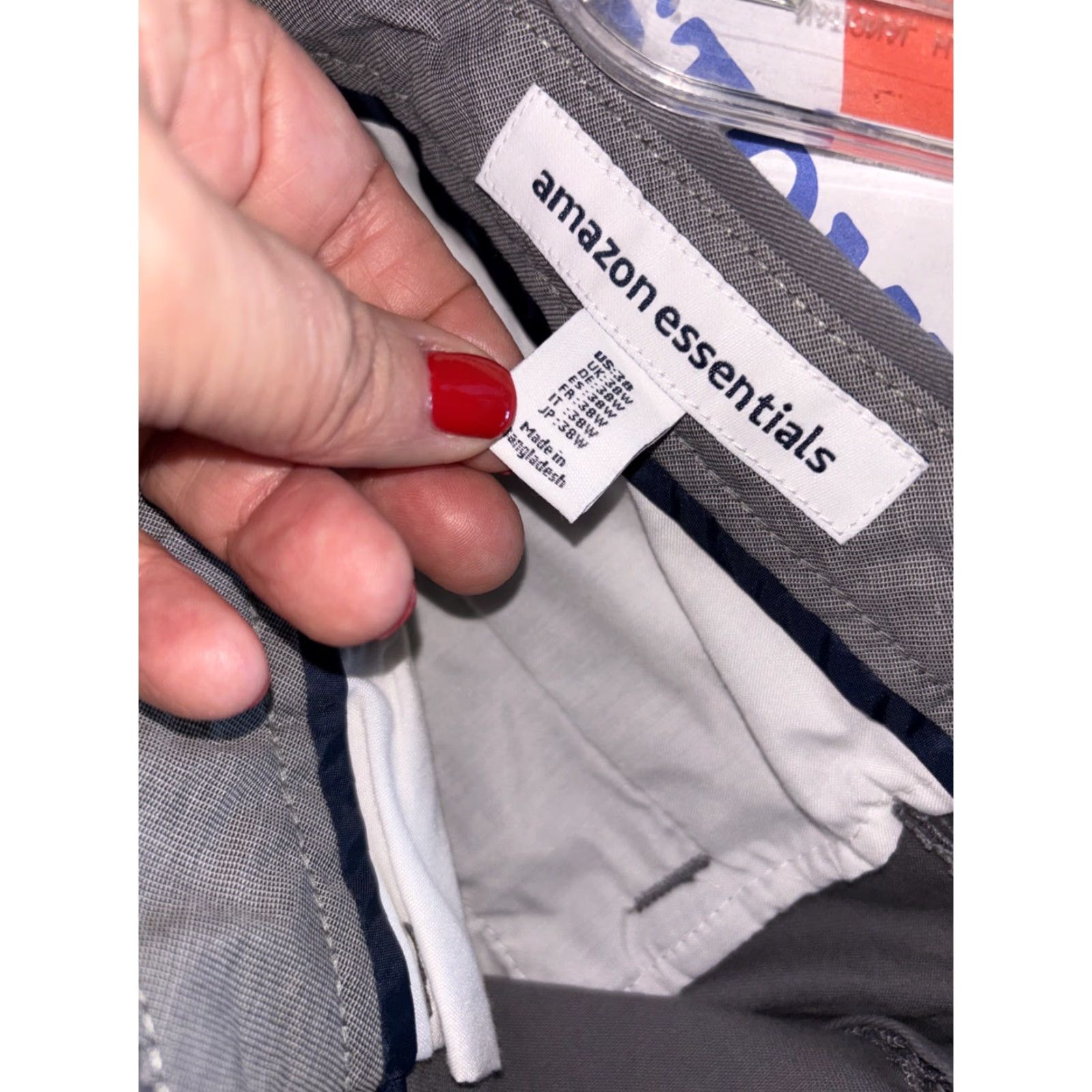 Essentials Amazon Essentials Gray Shorts Chino Flat Front 38” Pockets Zip Regular Men Shortes? Size US 38 / EU 54 - 6 Thumbnail