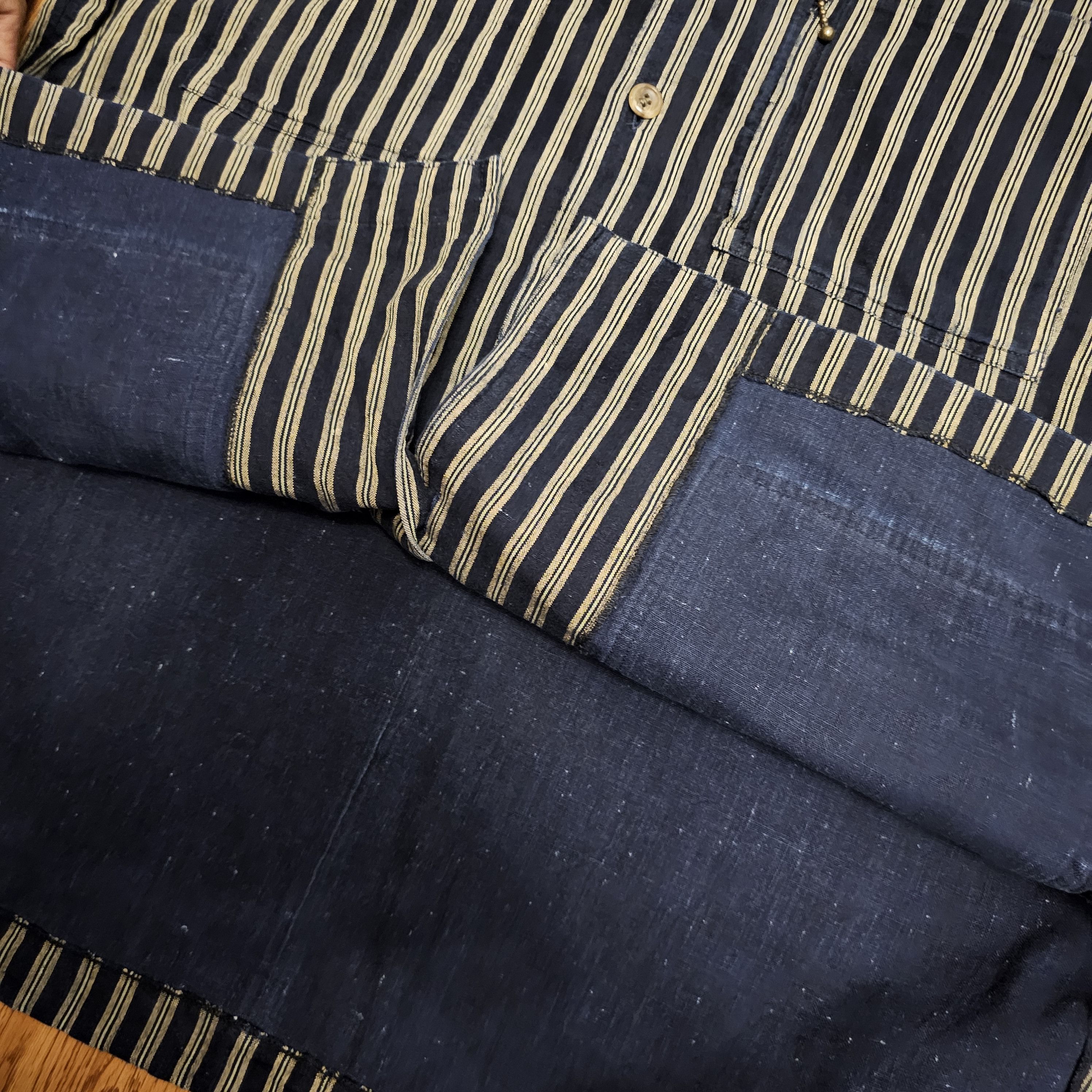 Indigo Vintage Indigo Five Pocket Stripes Button Shirt Size US M / EU 48-50 / 2 - 4 Thumbnail