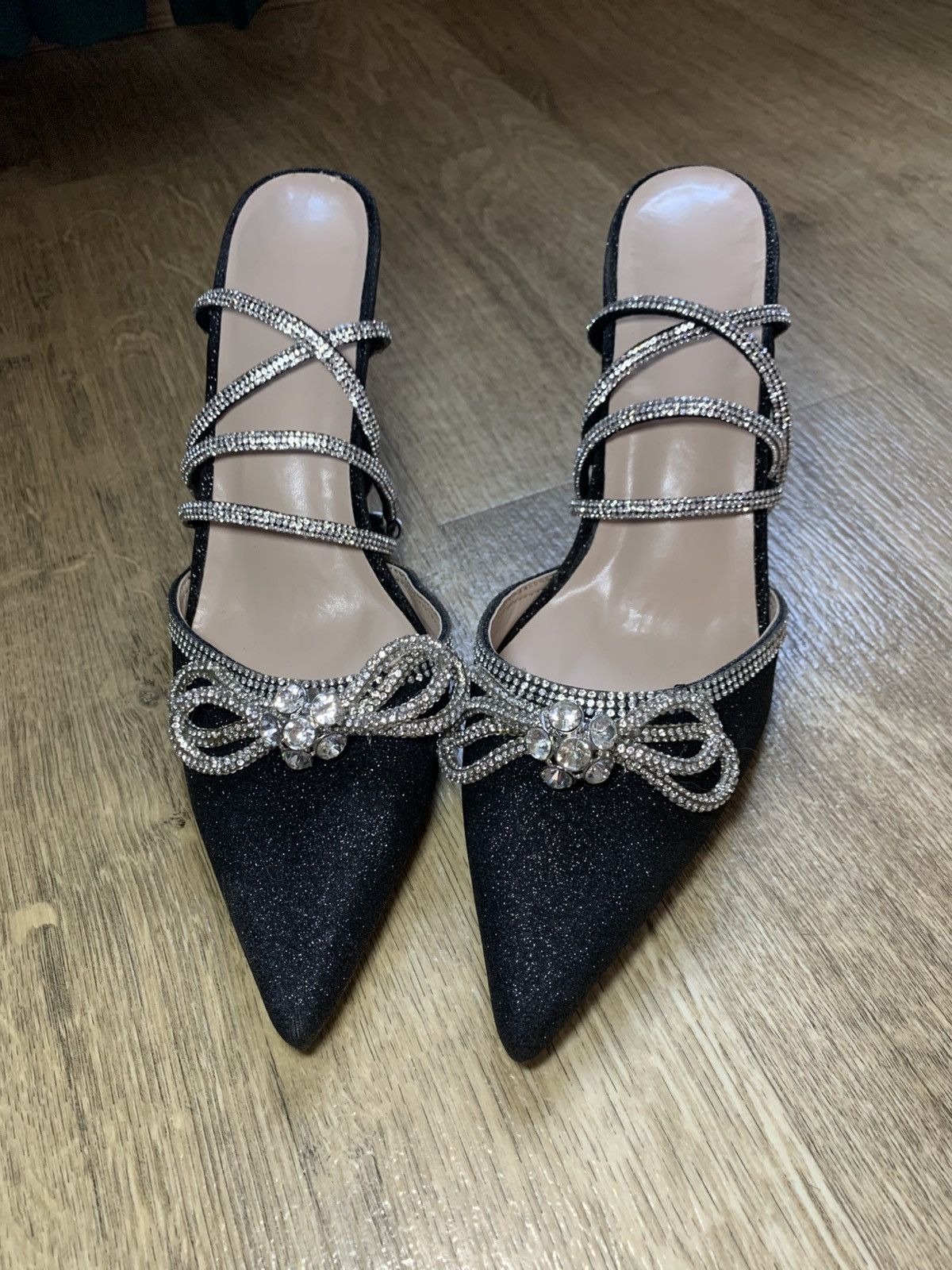 Other Crystal high heels, size 41, 11 cm heel Size US 10 / IT 40 - 3 Thumbnail