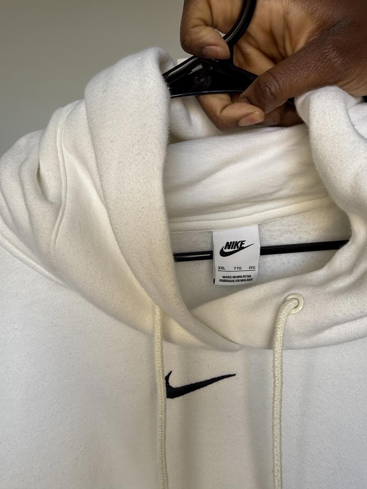 Nike Women Nike White Oversize Pullover Hoodie Size XXL / US 16-18 / IT 52-54 - 1 Thumbnail