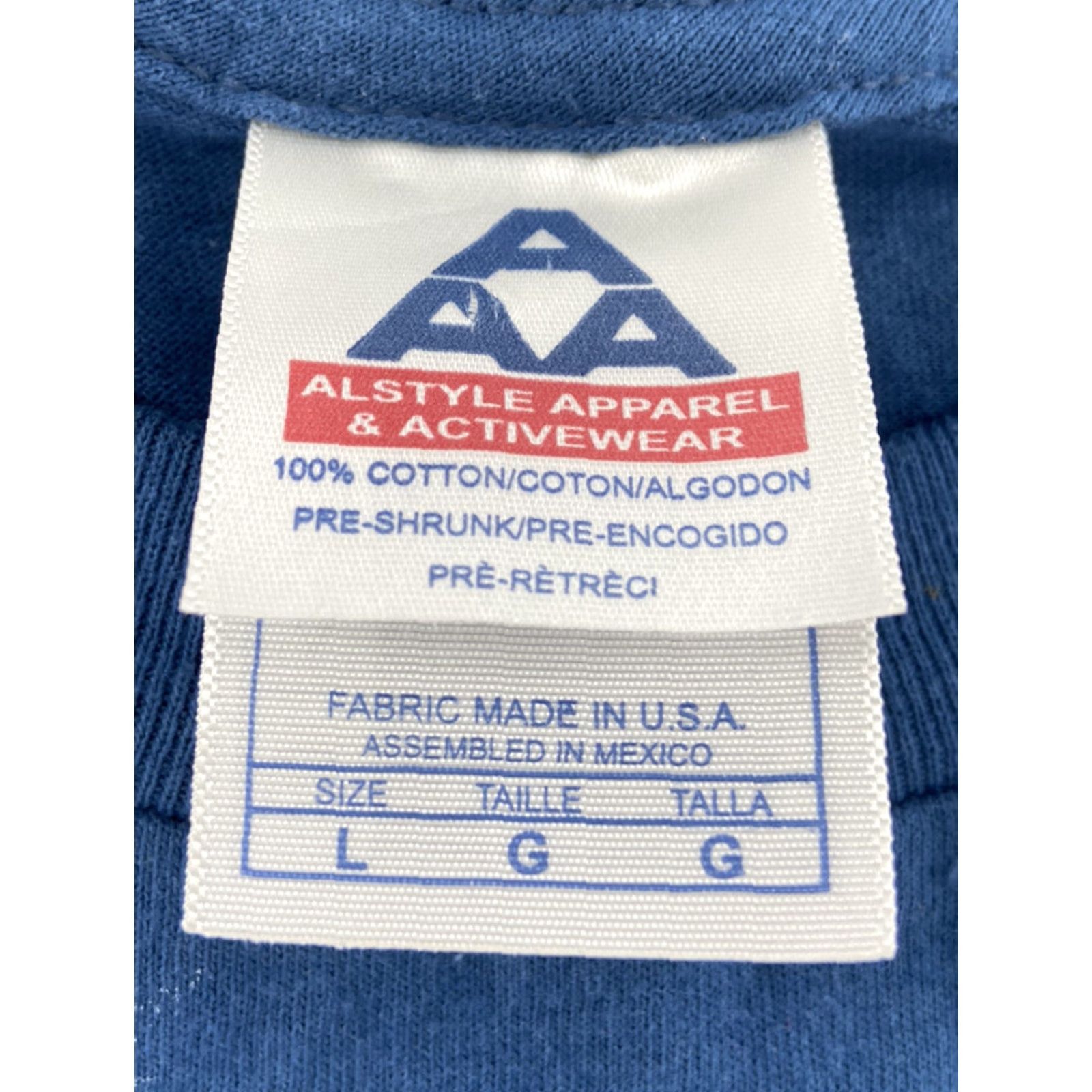 Vintage VINTAGE AllStyle Graphic T-Shirt Men's Large Blue Short Sleeve 2000s Y2K Hip Hop Size L / US 10 / IT 46 - 5 Thumbnail