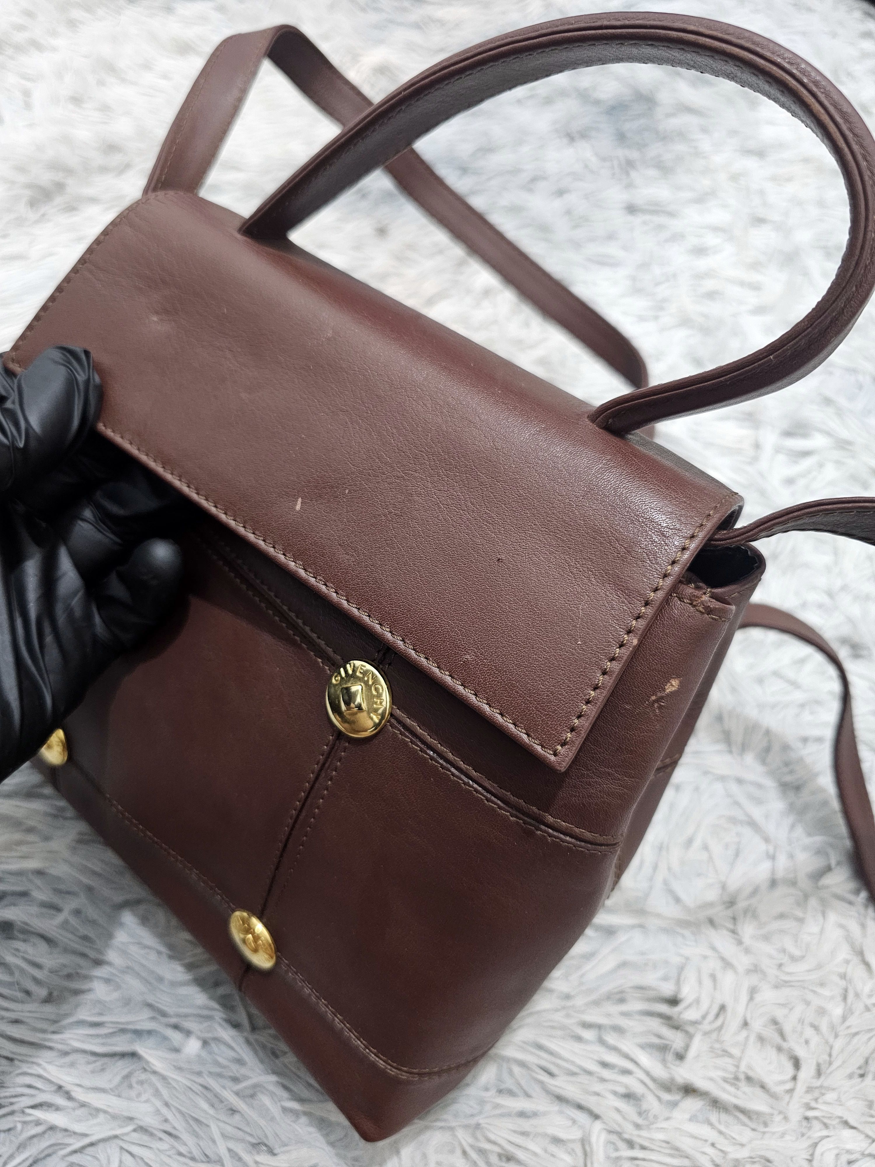 Givenchy Vintage Givenchy Studded GHW Leather Crossbody Bag Size ONE SIZE - 5 Thumbnail