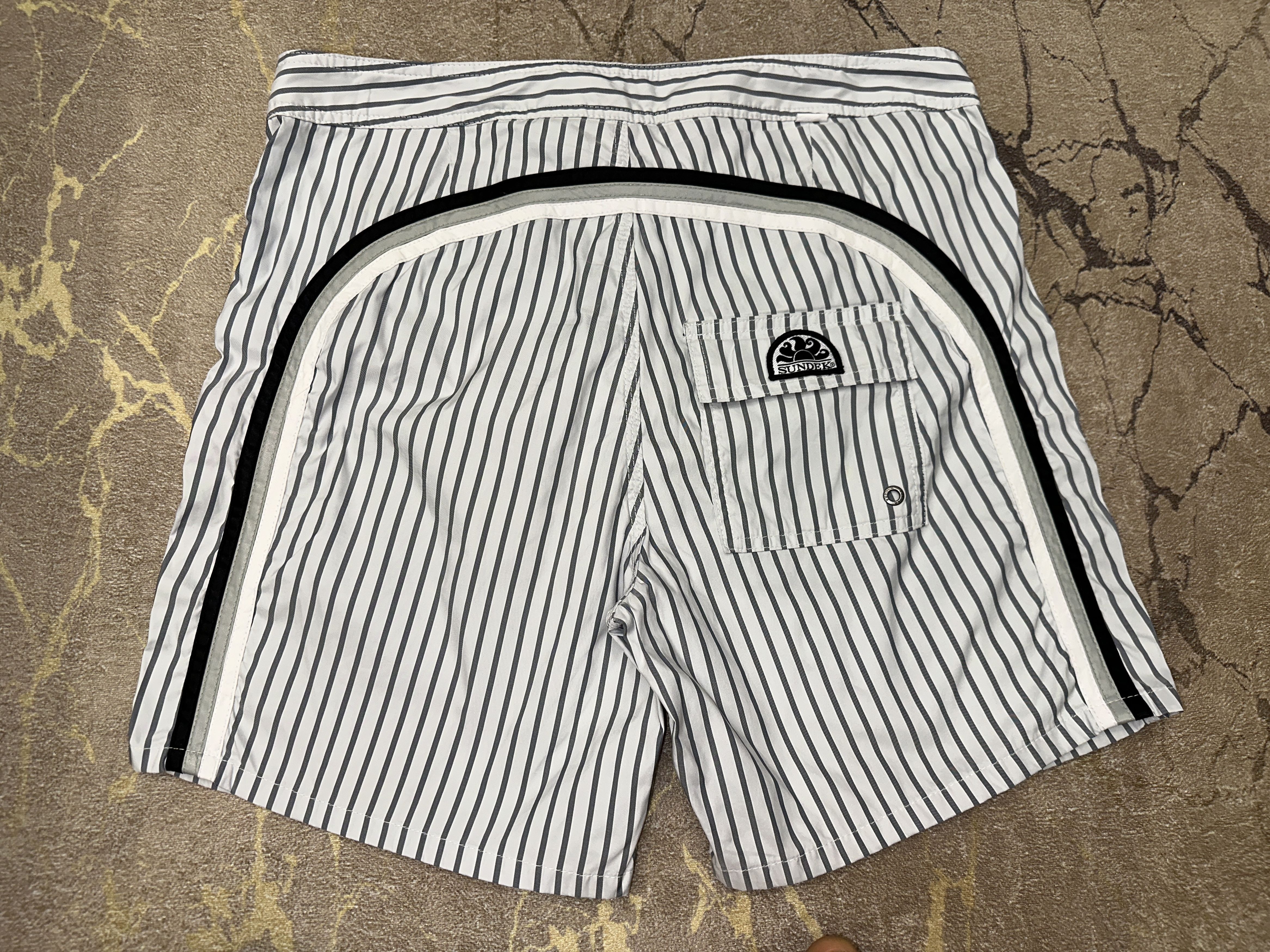 Sundek Sundek 34 Zebra Beach Shorts Swim Trunks Bath Suit Size 34 M Size US 34 / EU 50 - 1 Thumbnail
