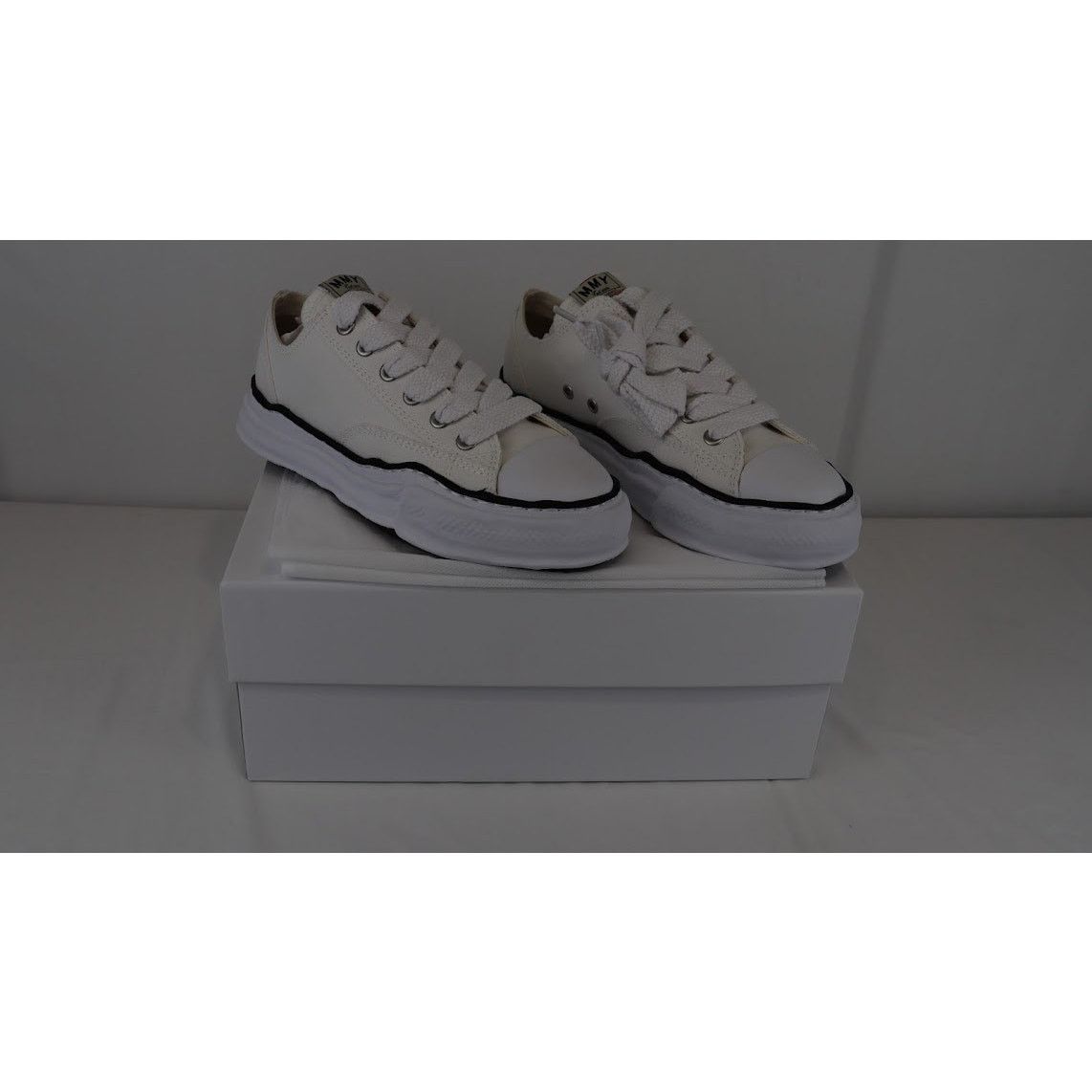 Maison MIHARA YASUHIRO o1rshd1 OG Sole Canvas Low-top Sneaker in Beige/White Size US 8 / EU 41 - 1 Thumbnail