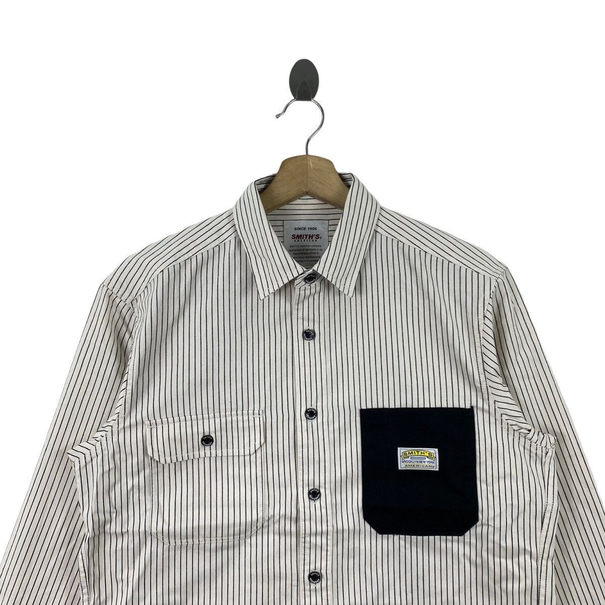 Smith's American SMITH’S AMERICAN Usa Brand Hickory Stripes Button Up Long Size US M / EU 48-50 / 2 - 2 Thumbnail