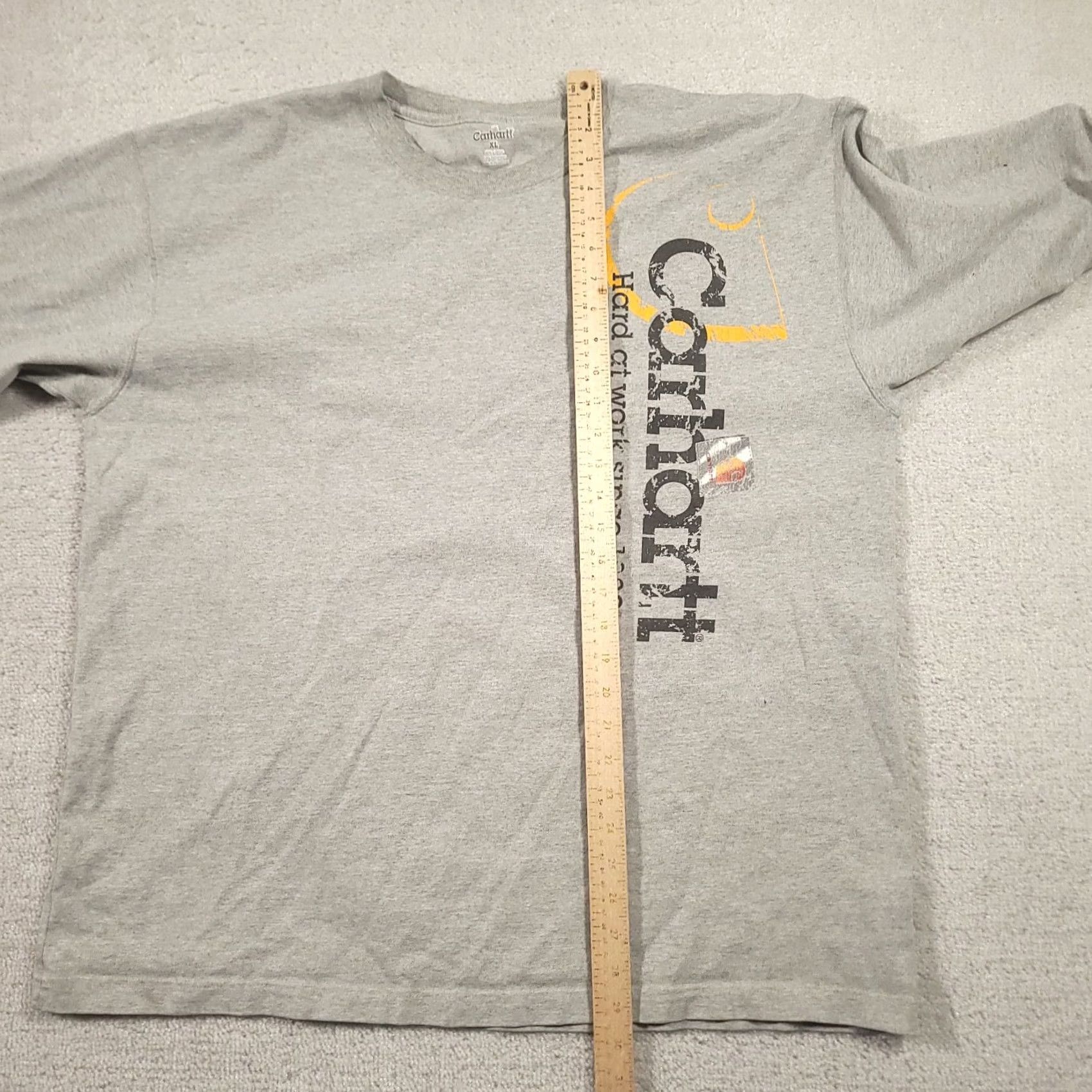 Carhartt VINTAGE Carhartt Shirt Mens XL Crewneck Long Sleeve Graphic Workwear Distressed Size US XL / EU 56 / 4 - 4 Thumbnail
